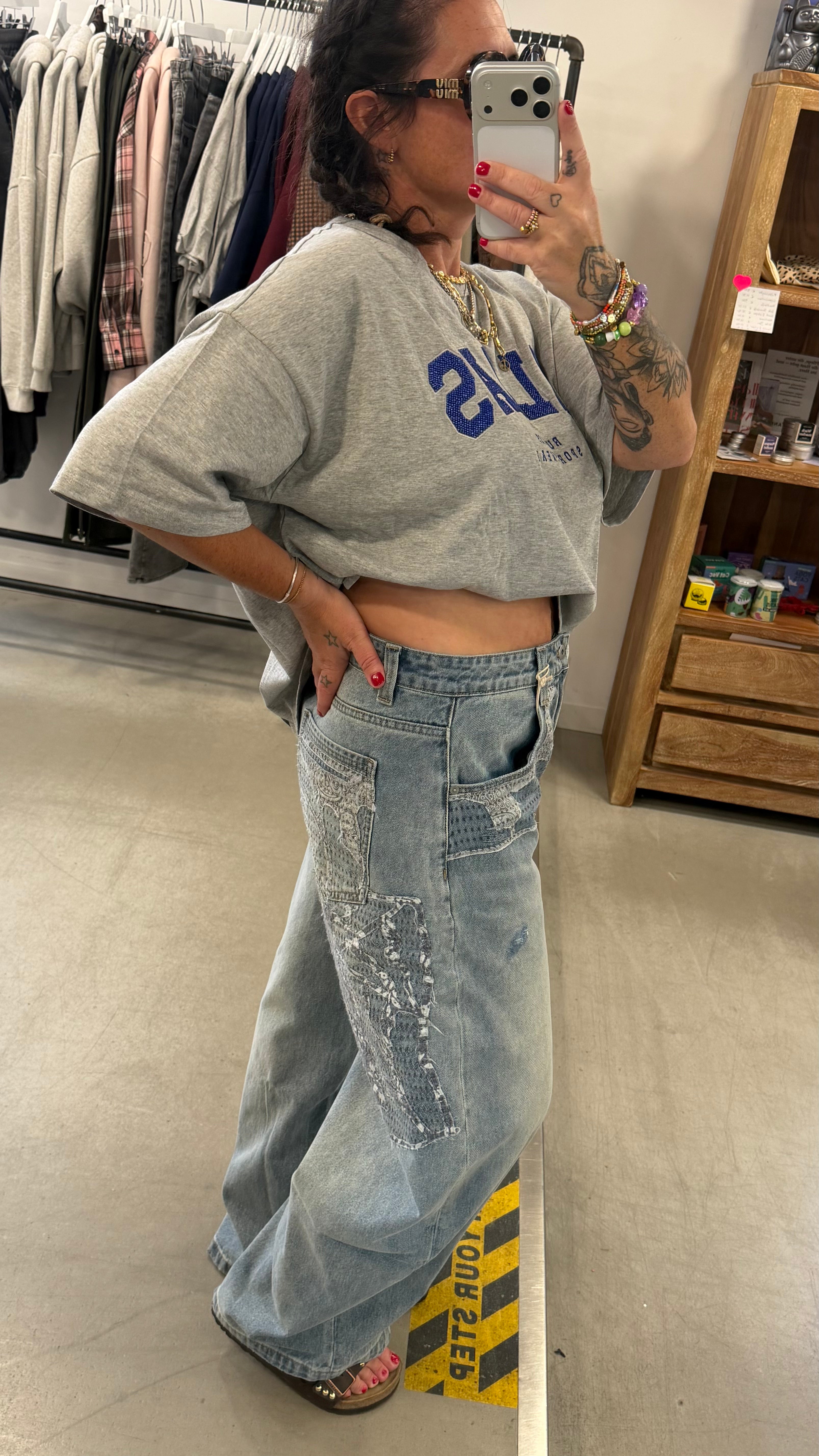 Hose Project Blue Patchwork