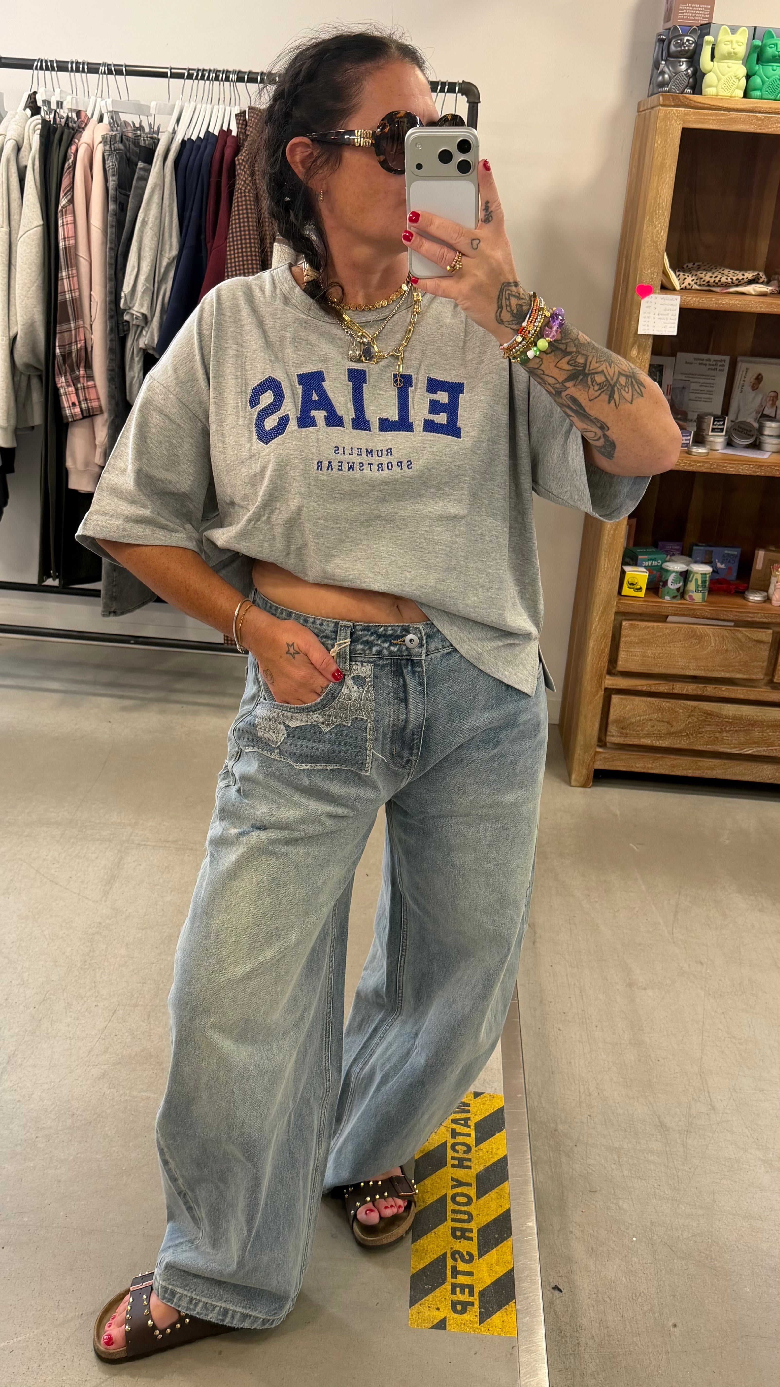 Hose Project Blue Patchwork