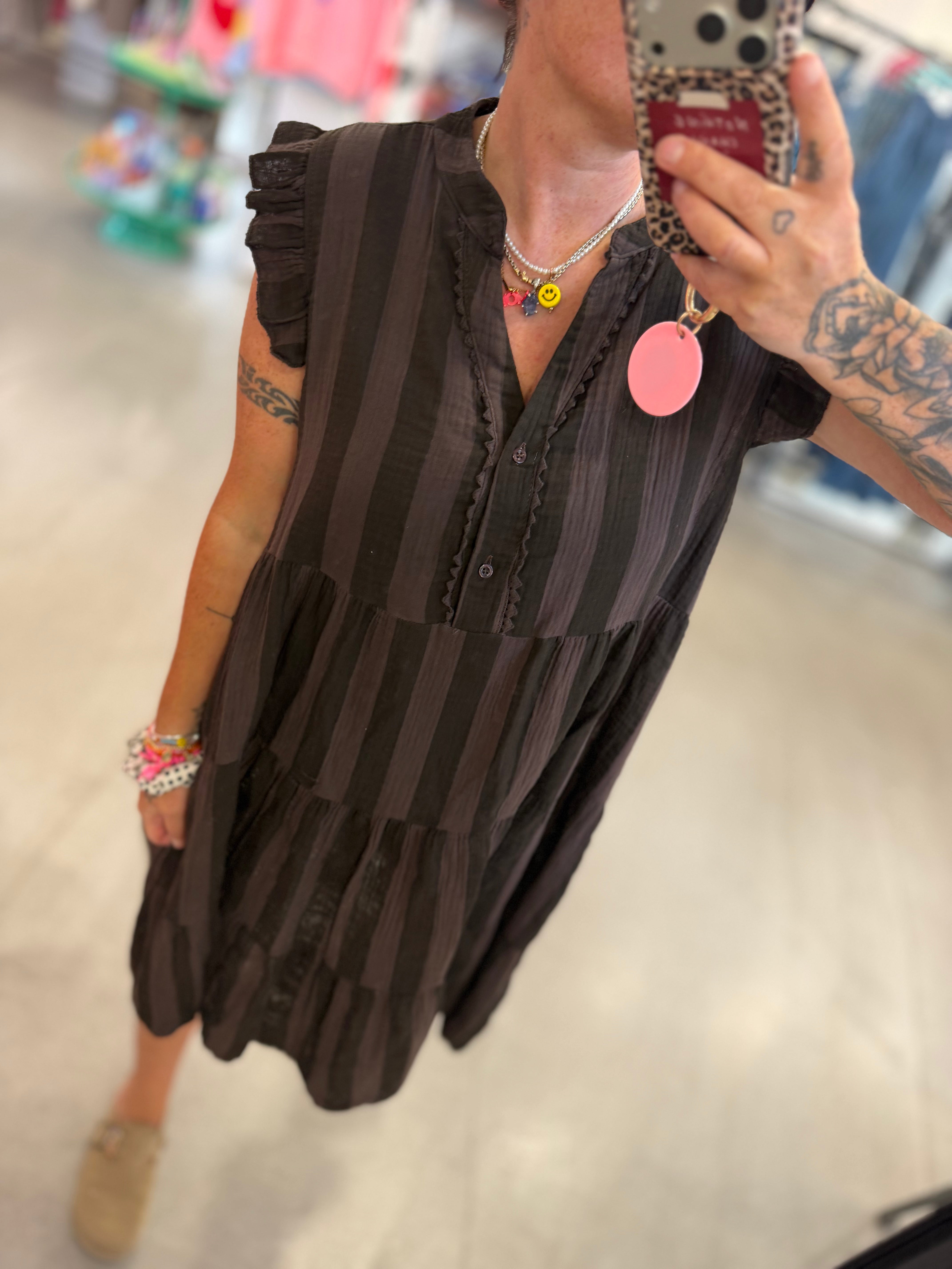 Kleid Musselin Stripe