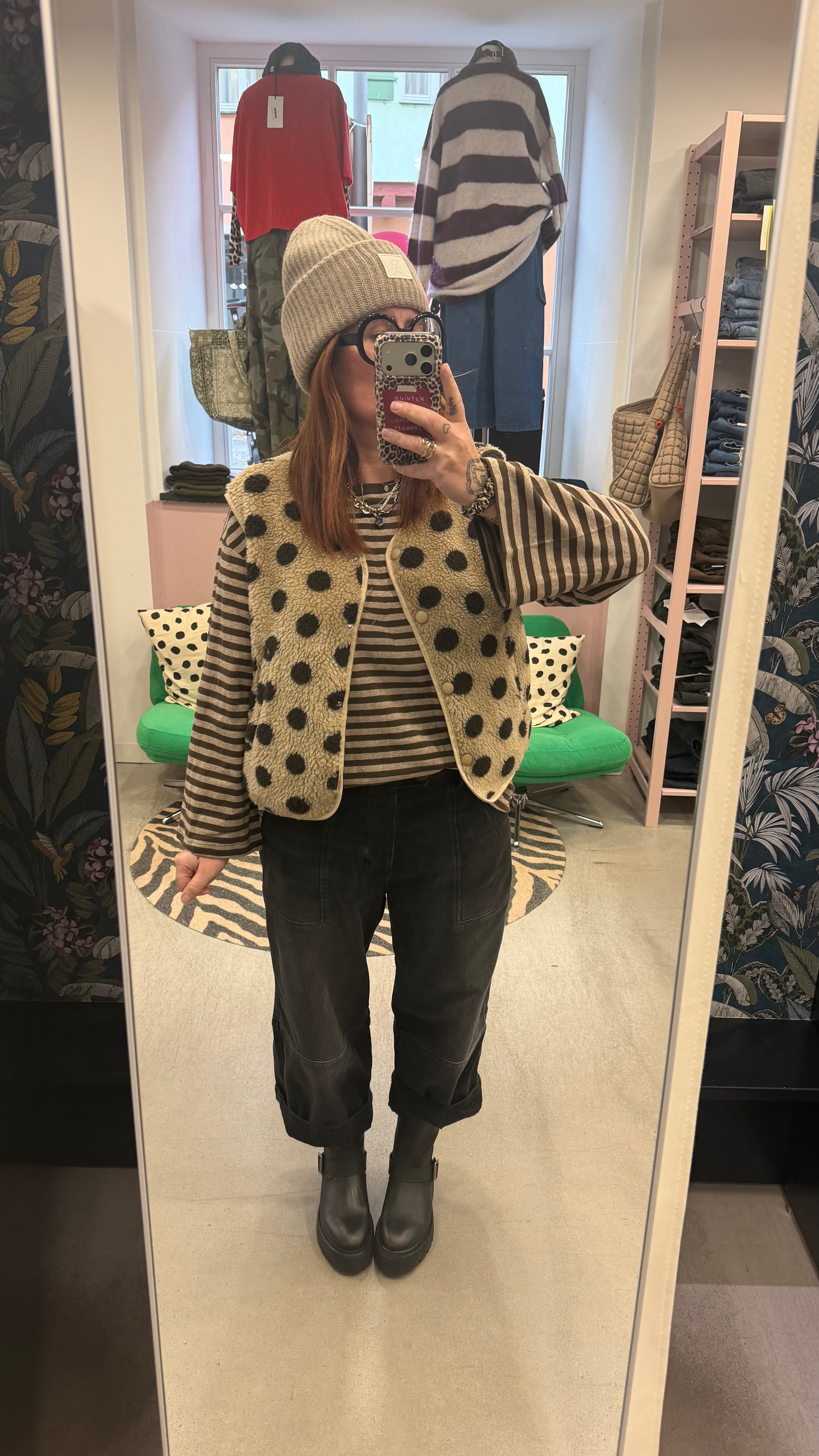 Weste Teddy Dots