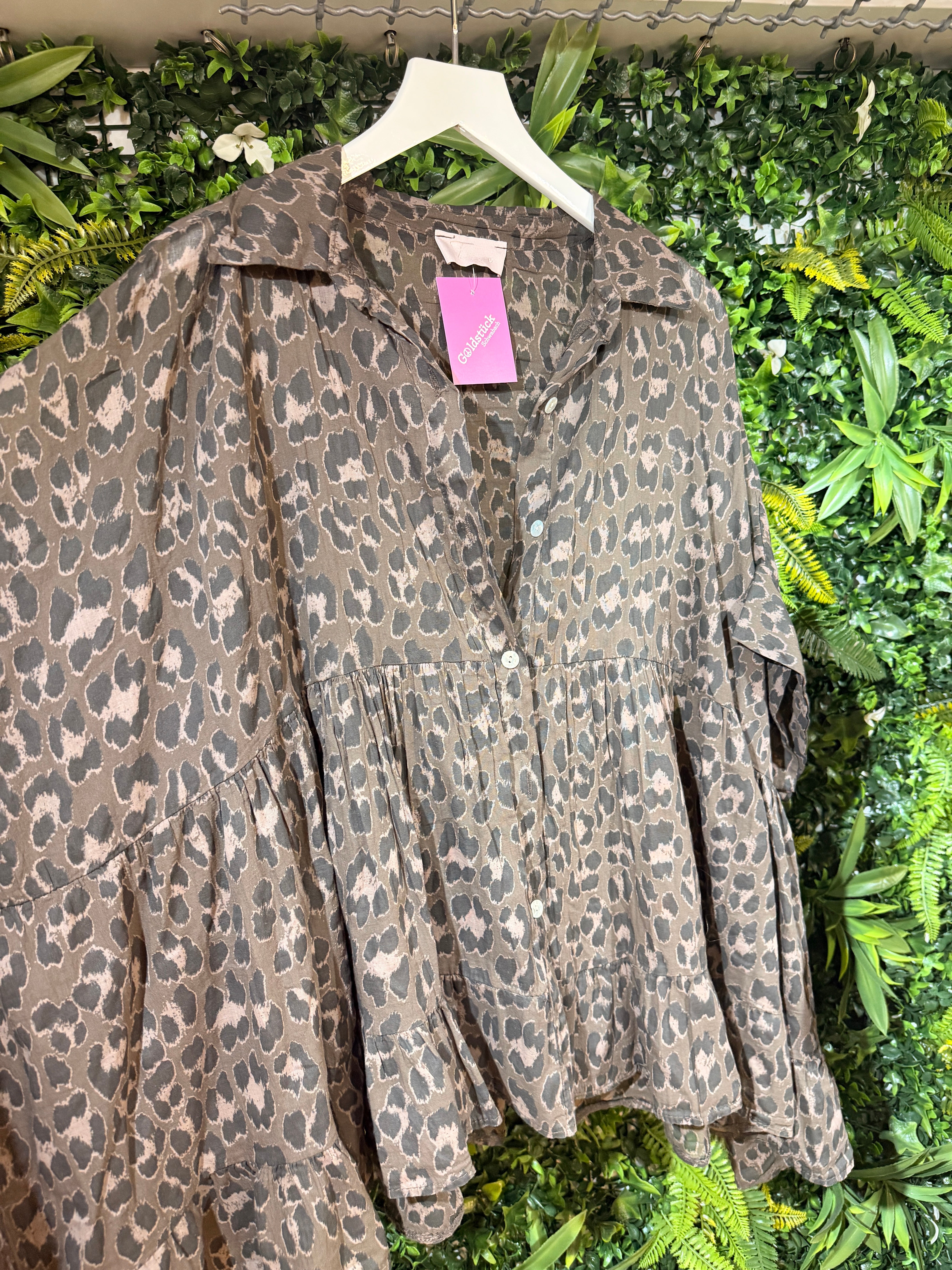 Bluse Leo Brown