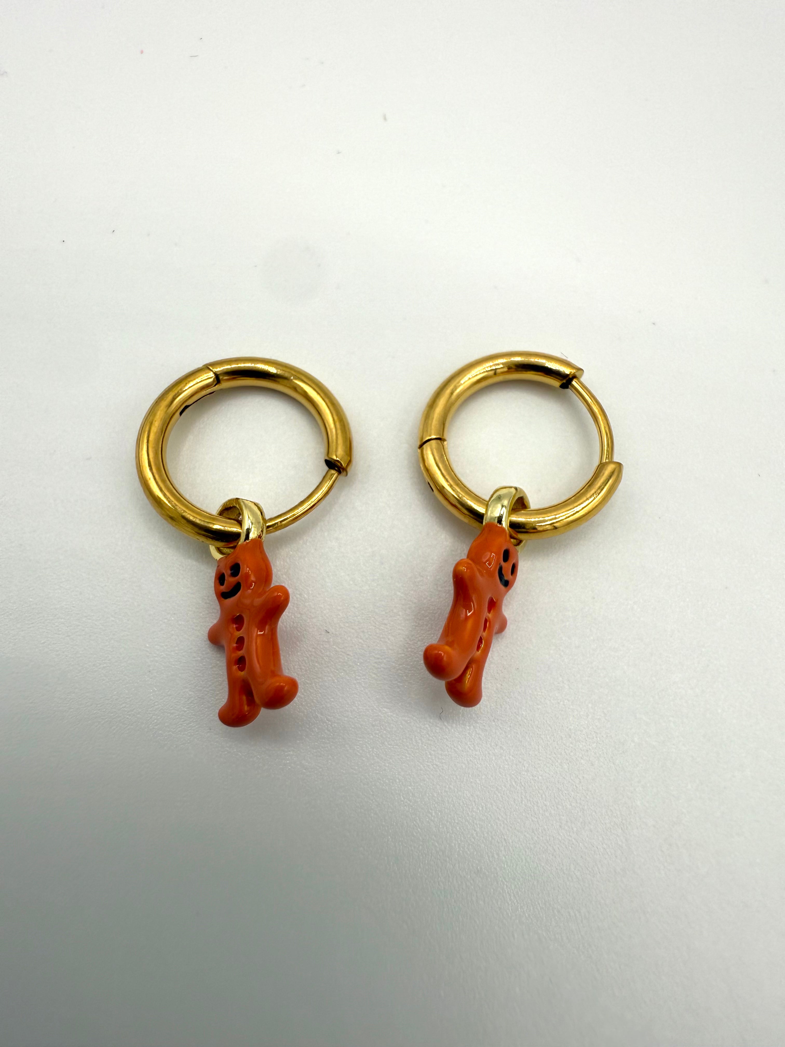 Ohrringe Lebkuchen Mann