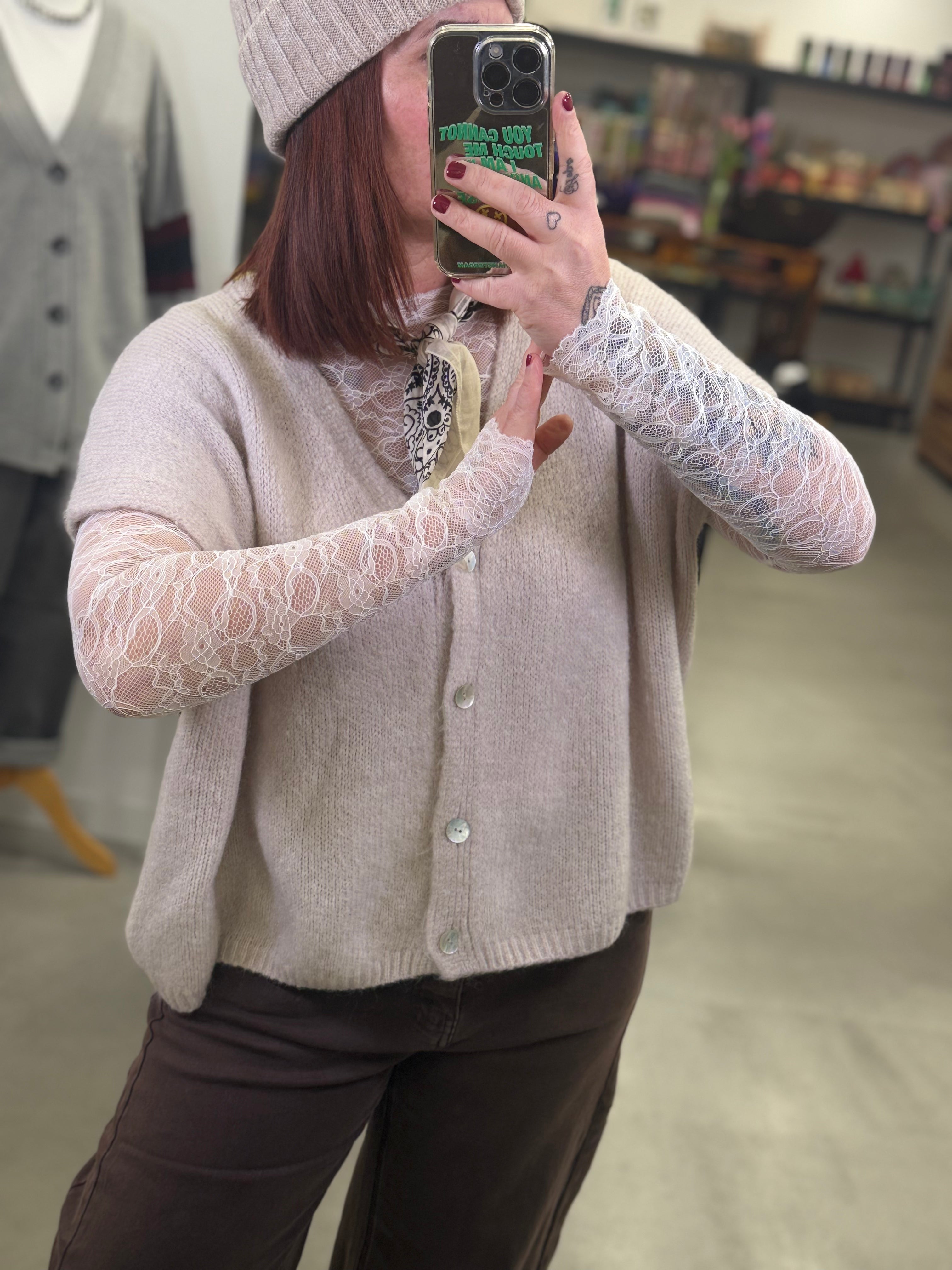 Longsleeve Mesh lace