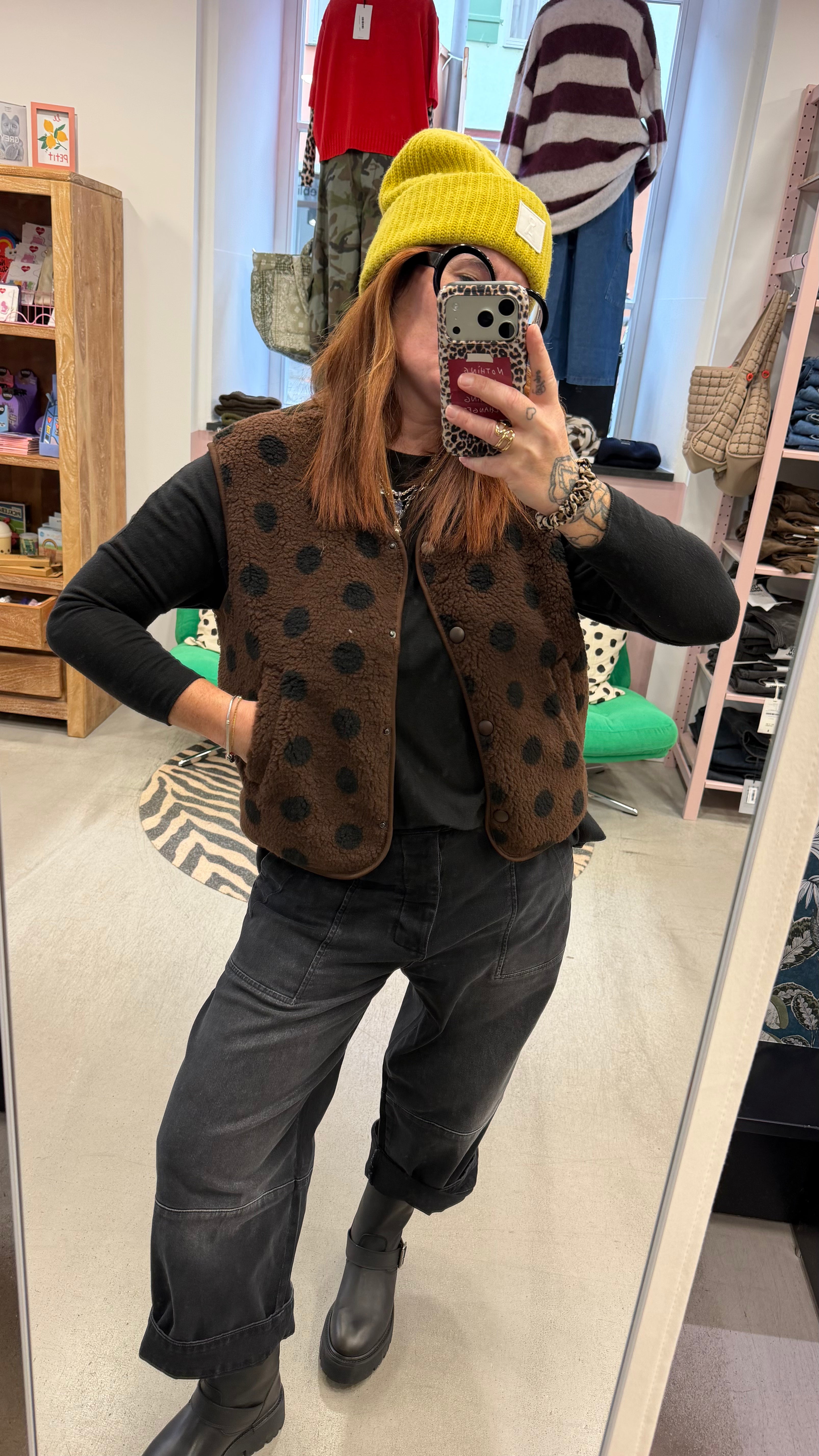 Weste Teddy Dots