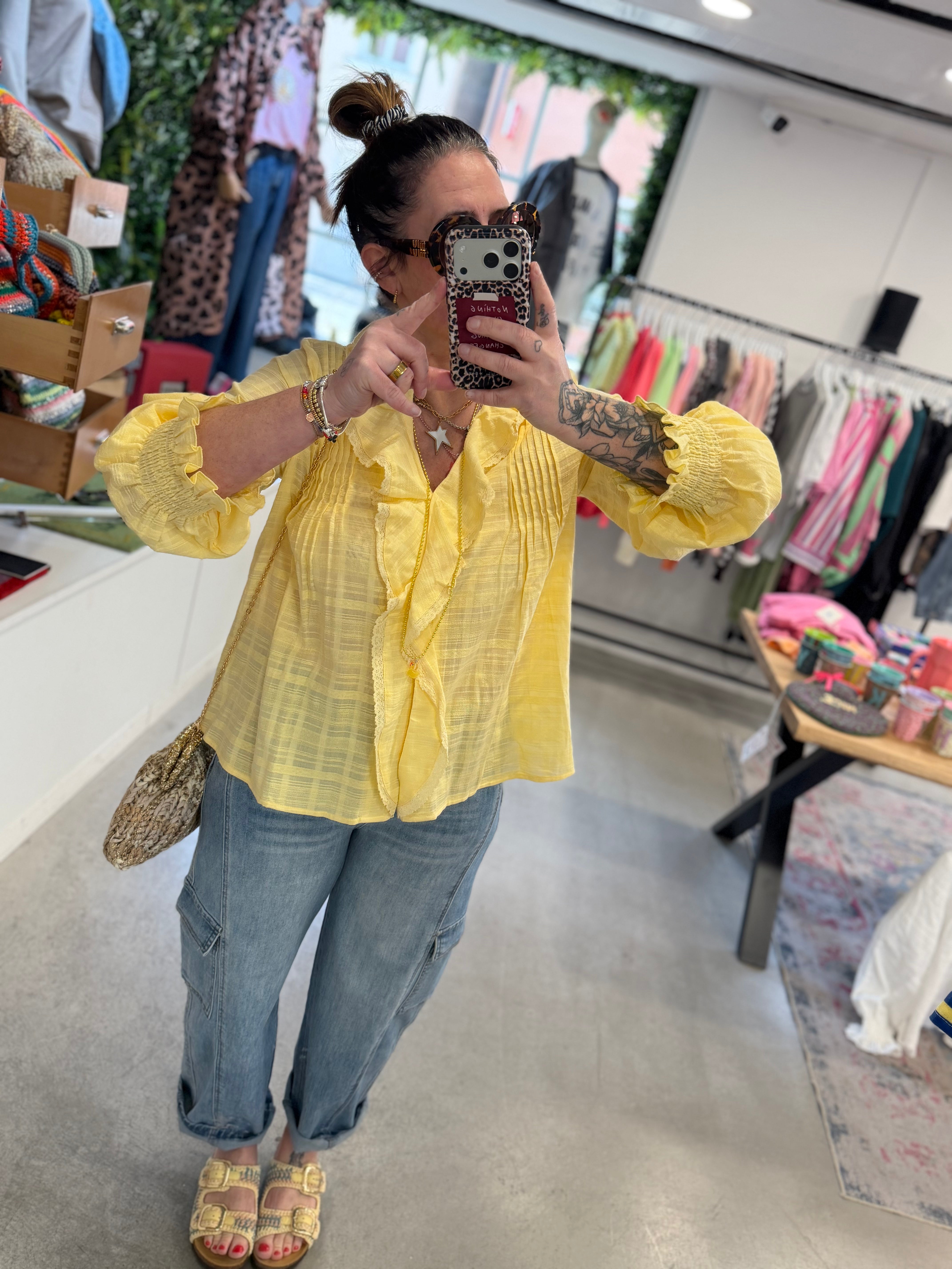 Bluse Marla Gelb