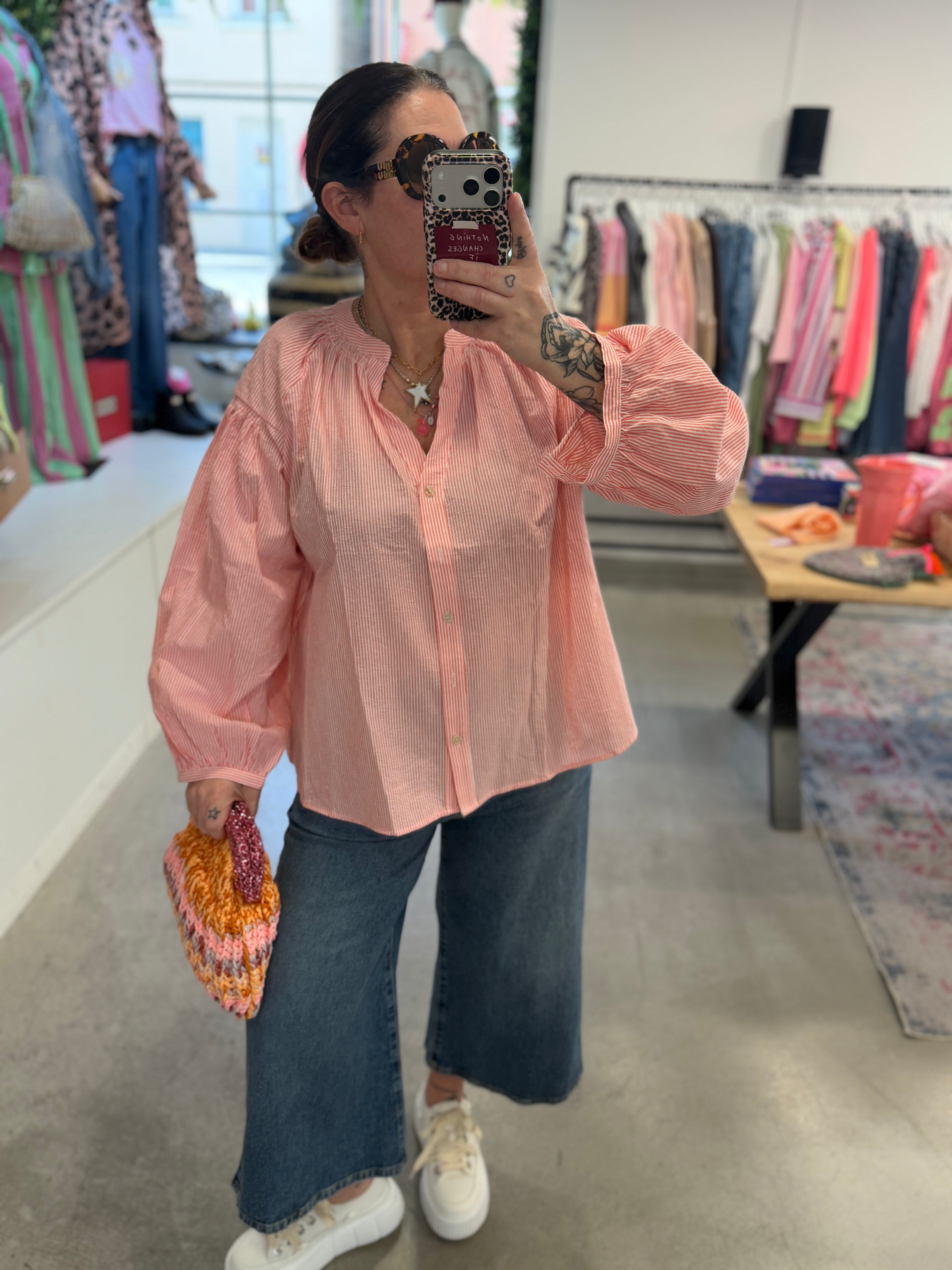 Bluse Ibiza orange