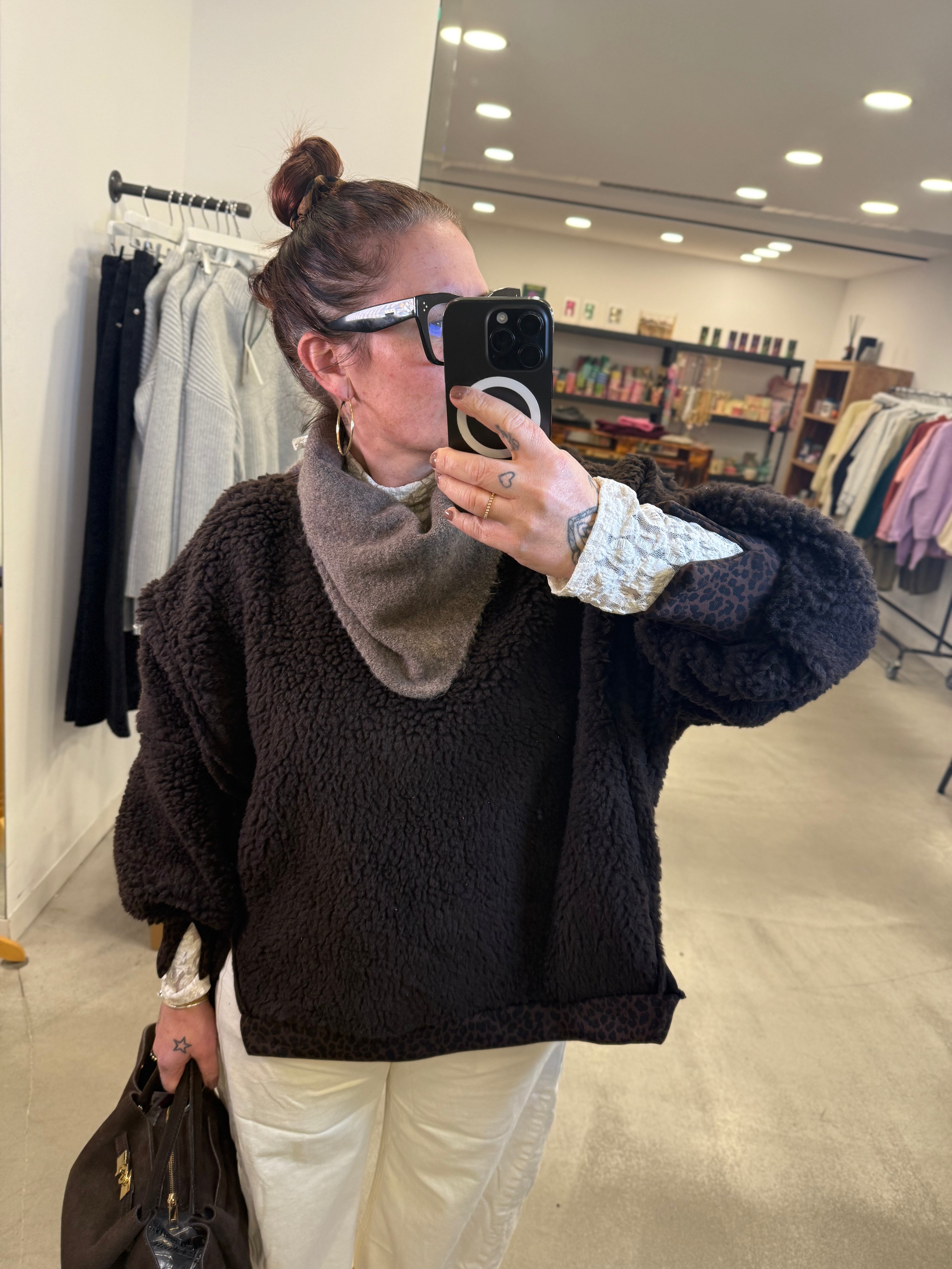 Pullover Teddy Choco