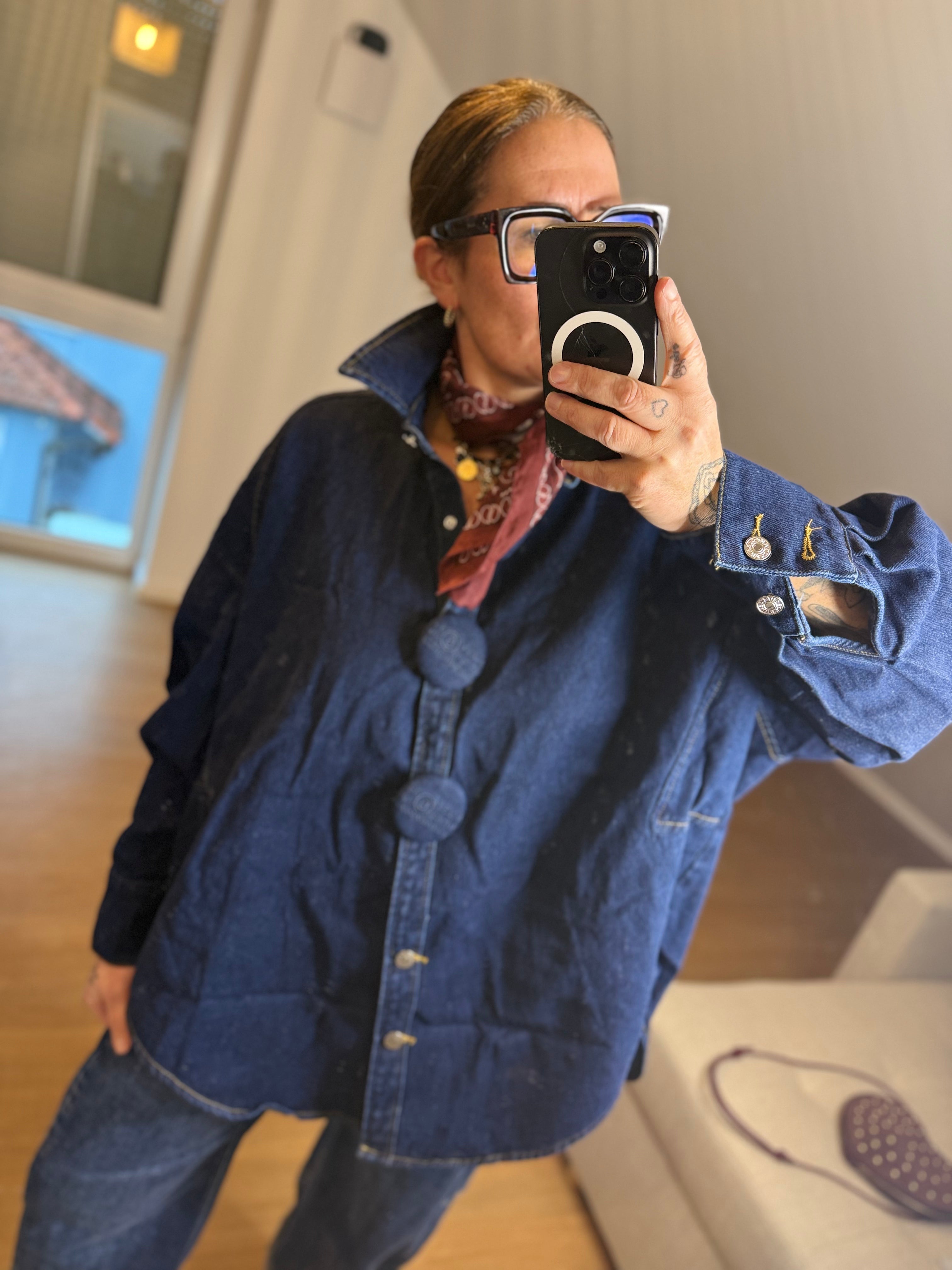 Bluse Denim 6 dark blue