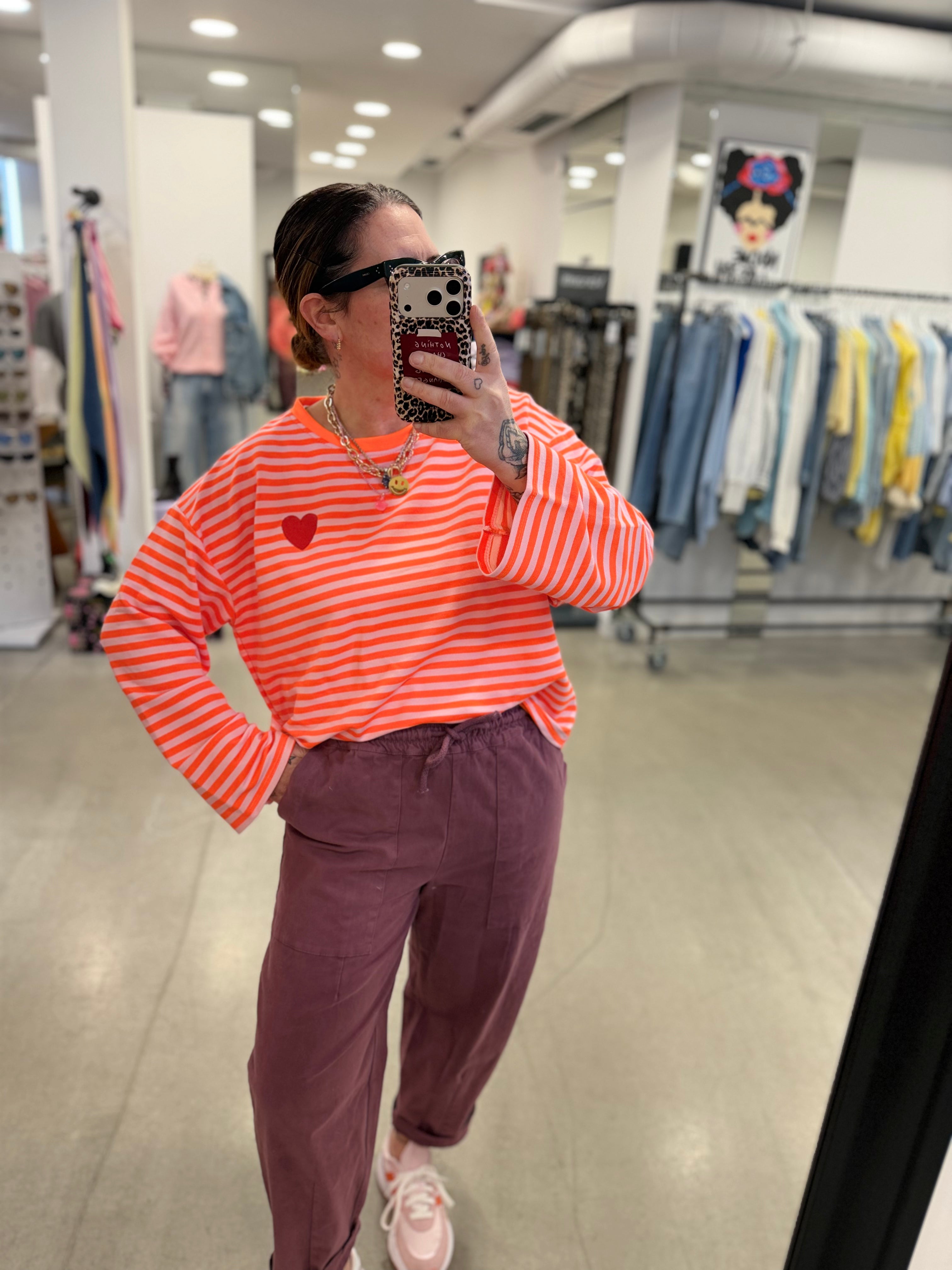 Longsleeve Stripe Heart