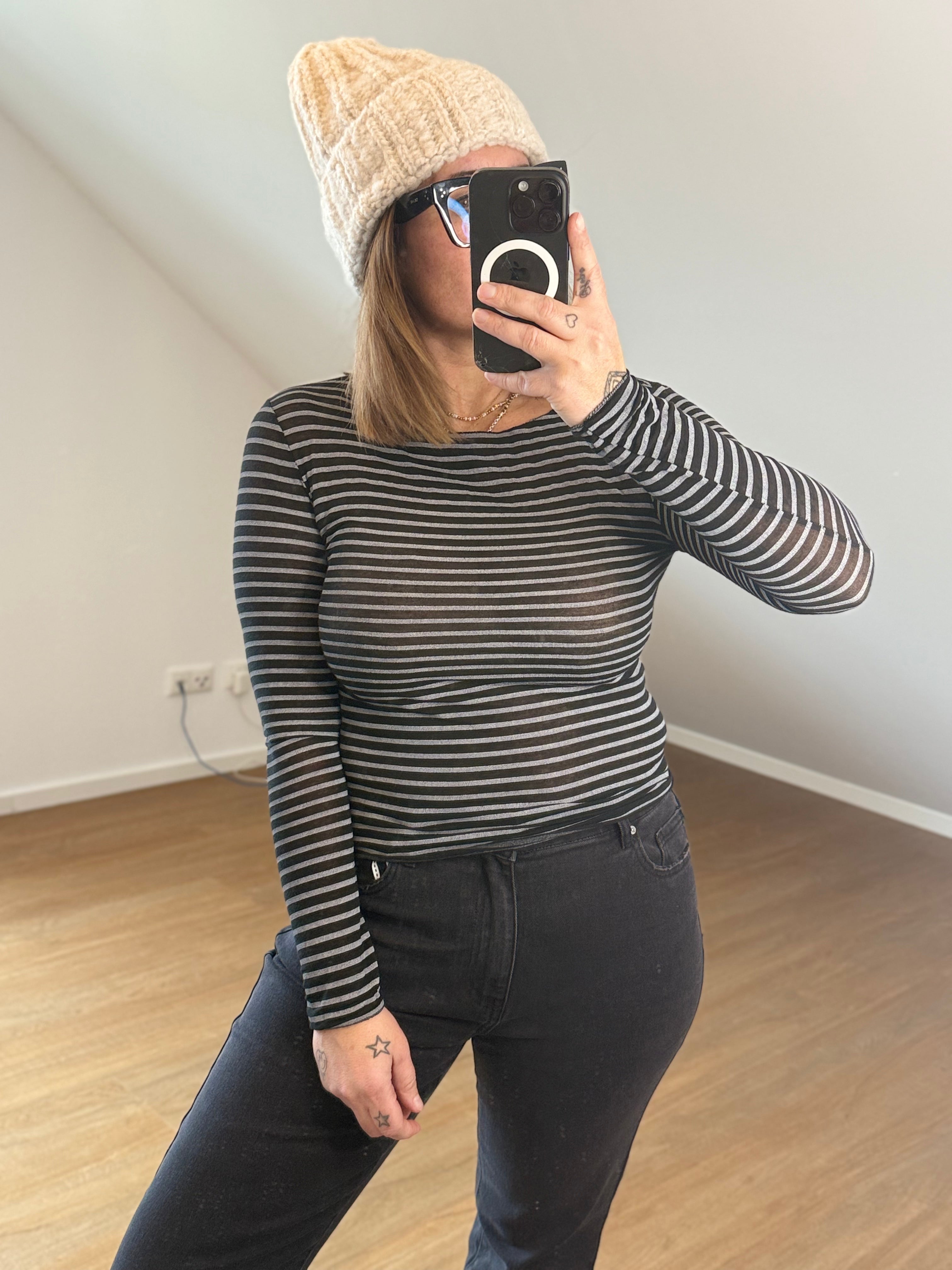 Longsleeve Mesh Stripe