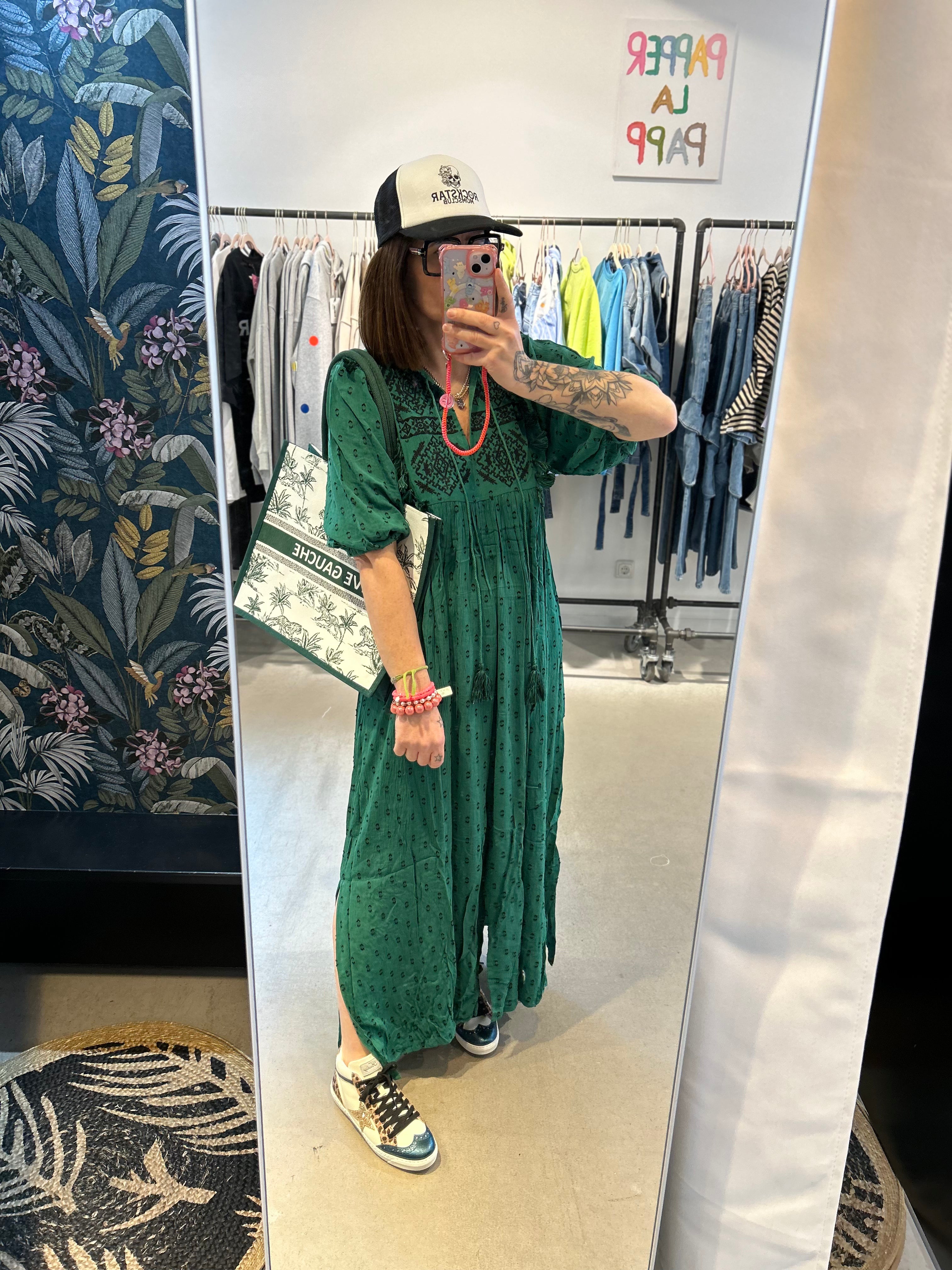 Kleid Hippie Green