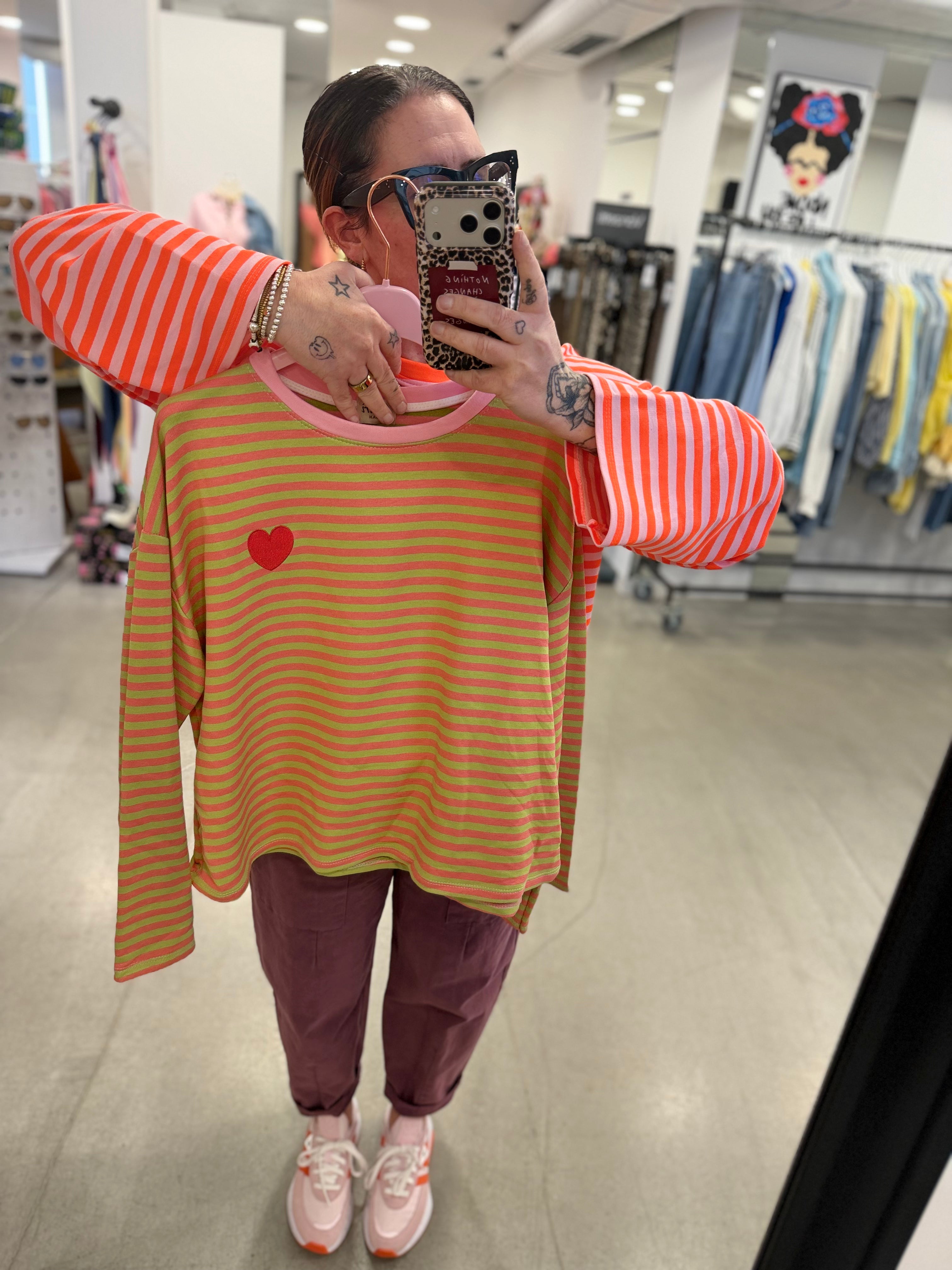 Longsleeve Stripe Heart
