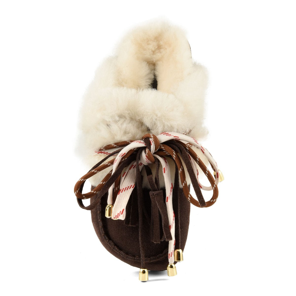 Colors Of California SLOFI SHEEPSKIN Leather clog with shearling lining Chocolate
