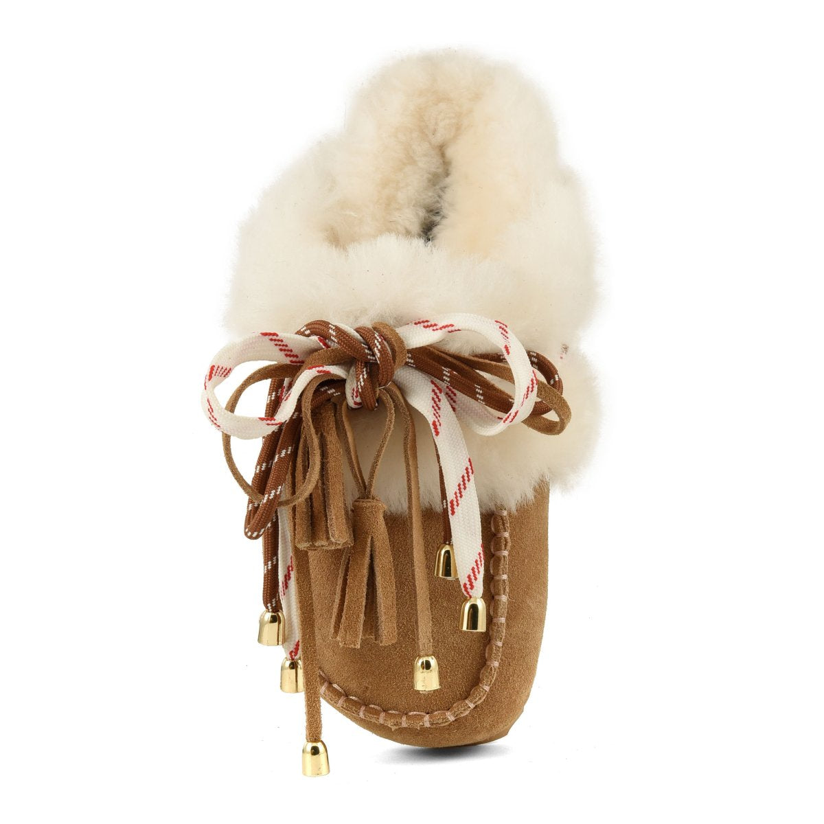 Colors Of California SLOFI SHEEPSKIN Leather clog with shearling lining Tan