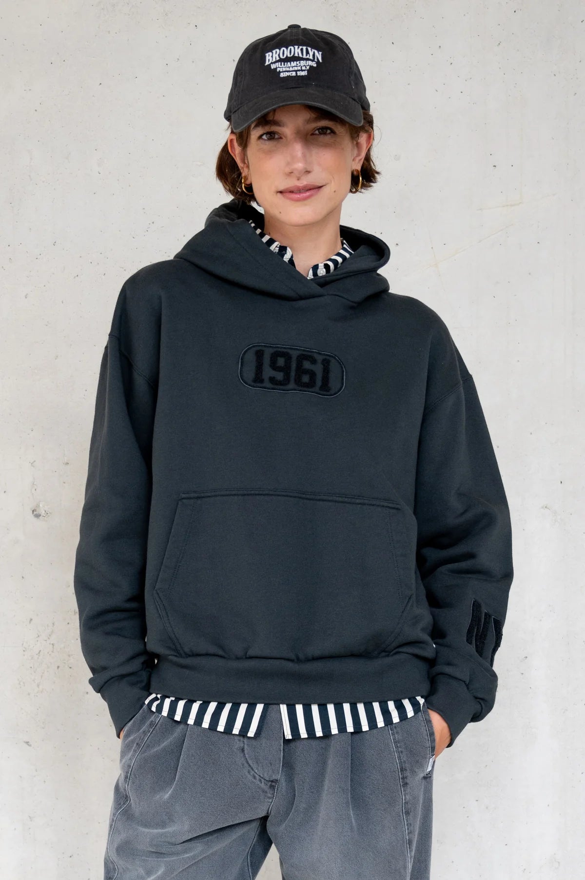 Hoodie PENN&INK Anthra