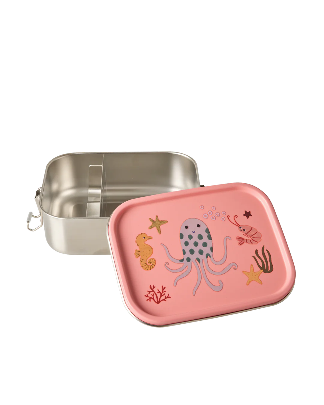 Rice Kleine Rostfreier Stahl Brotdose - Koralle - Ocean Print