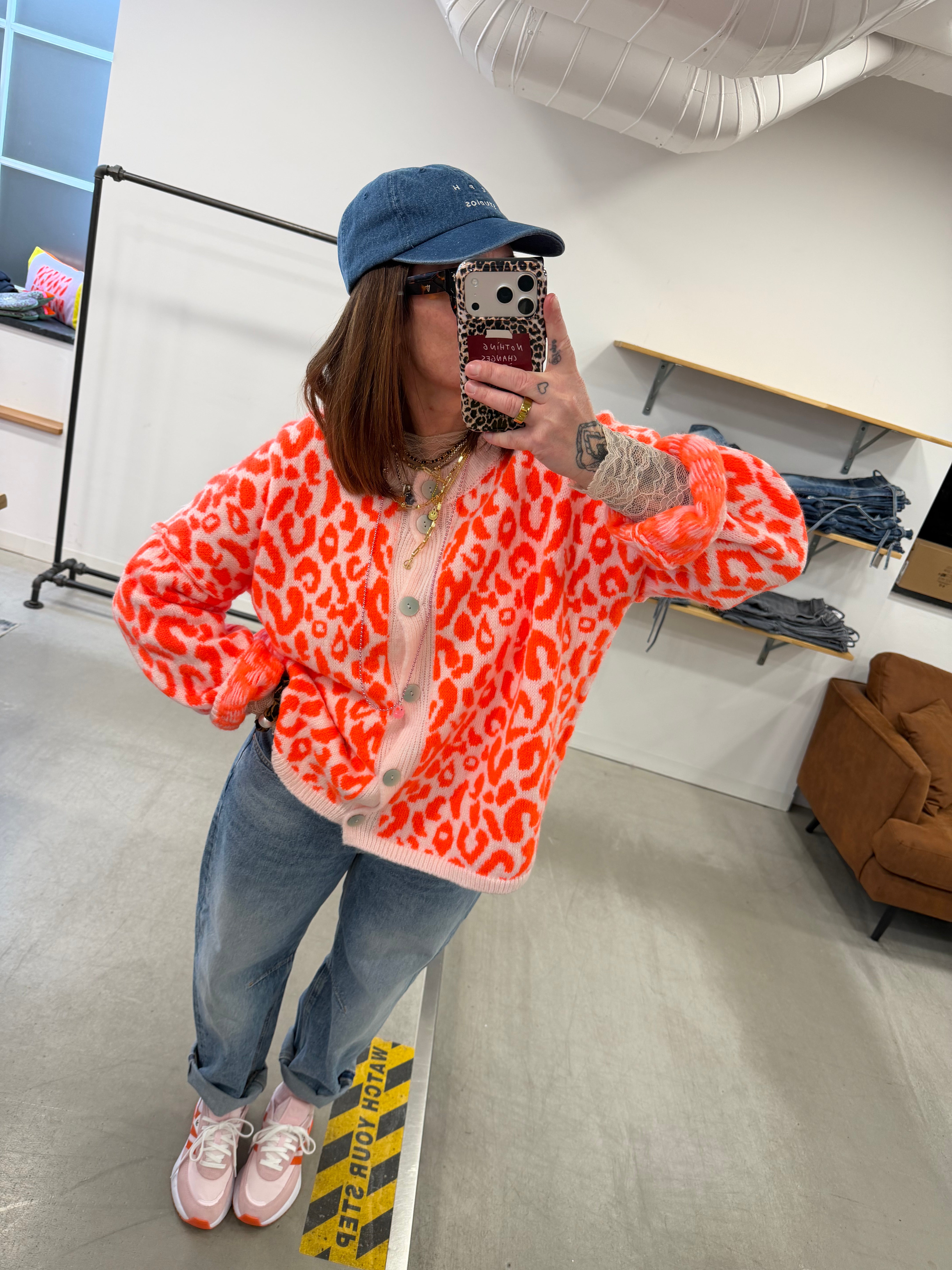 Cardigan Leo Orange