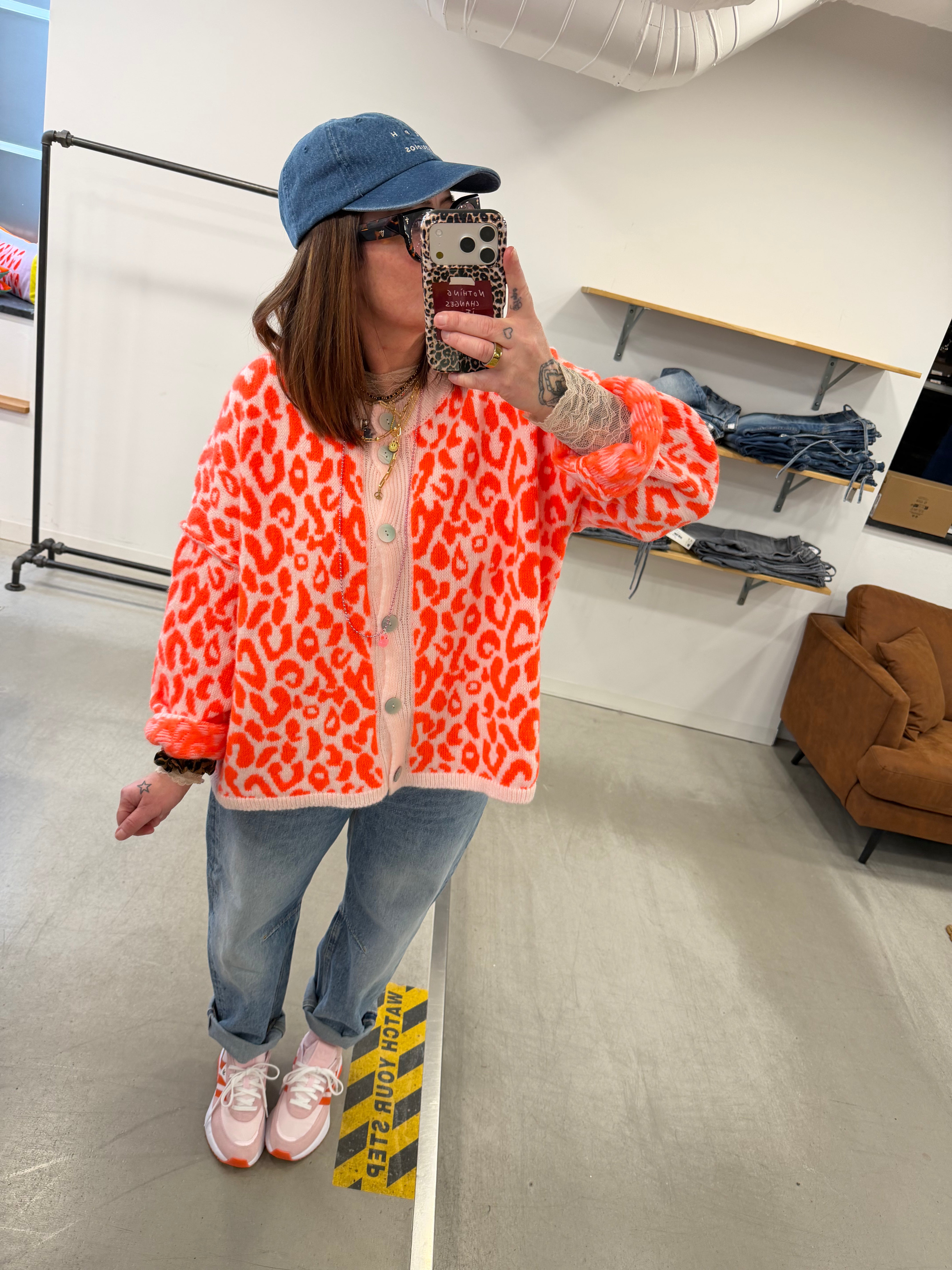 Cardigan Leo Orange