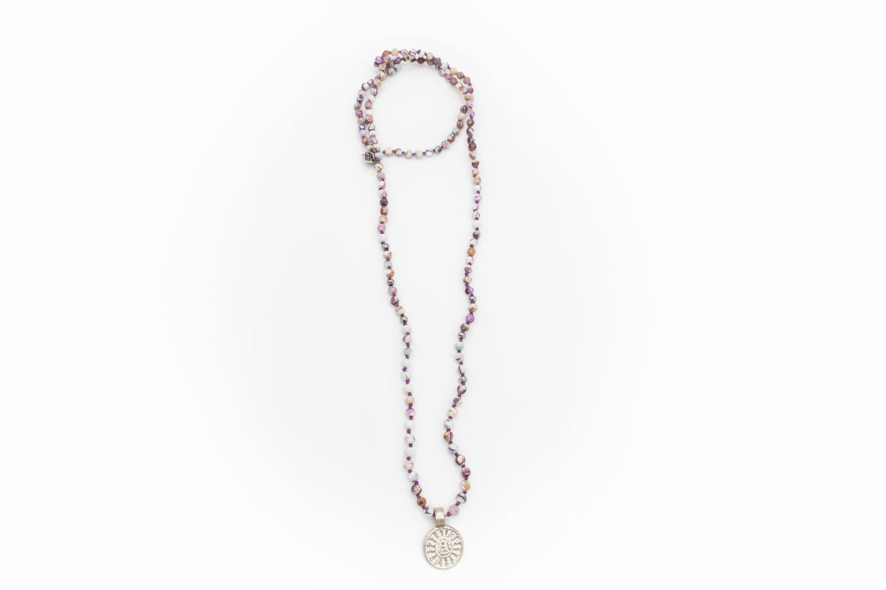 Kette Buddha purple