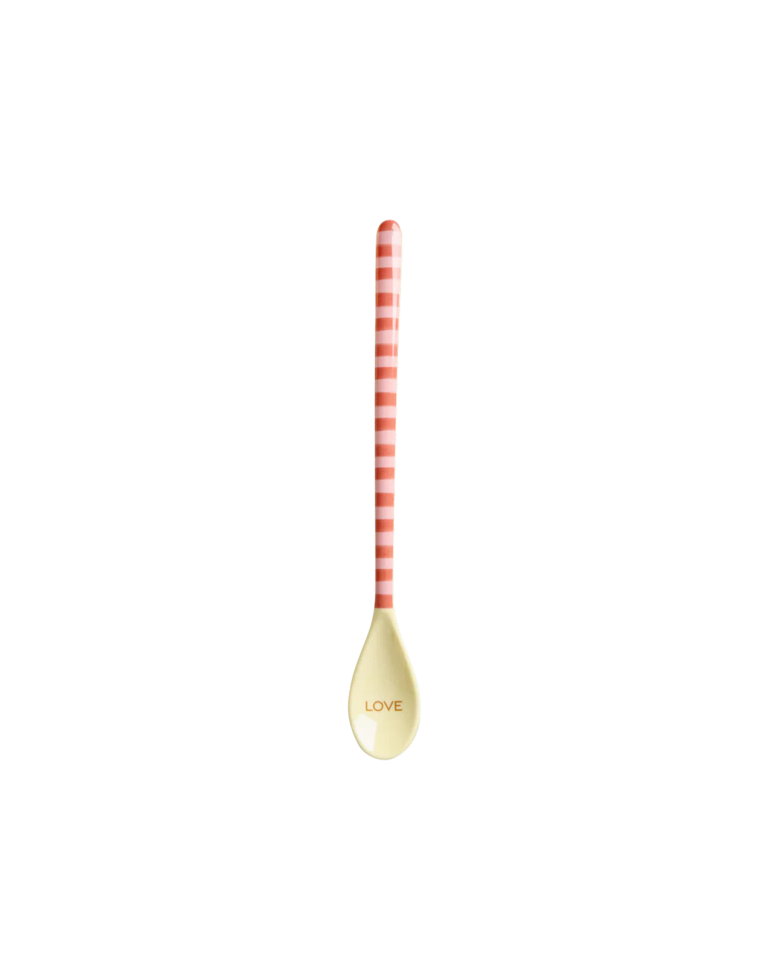 Rice Latte-Löffel - Pink - Organic Stripes Print