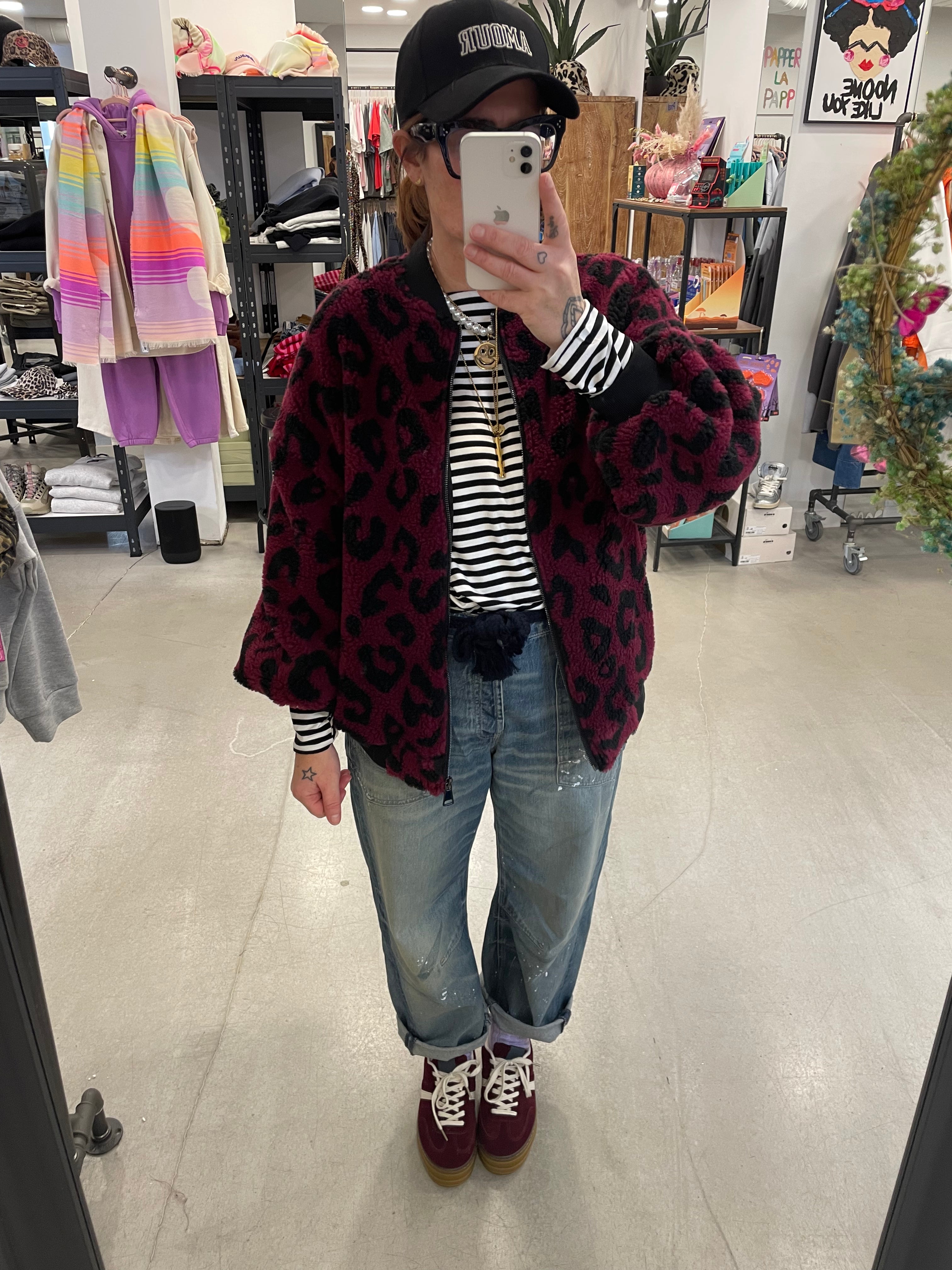 Jacke Bomber Teddy bourdaux