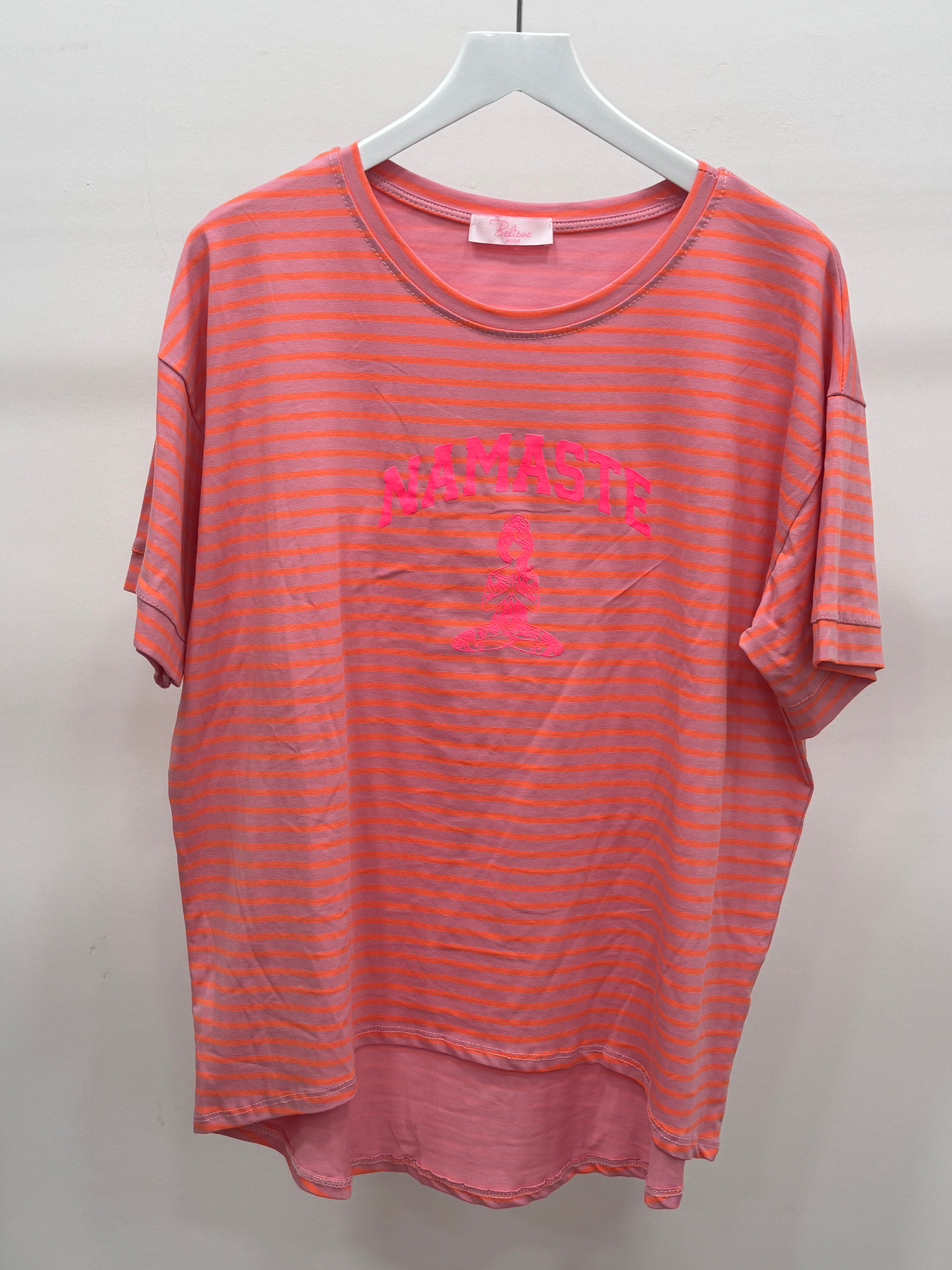 T-Shirt Namaste Stripe