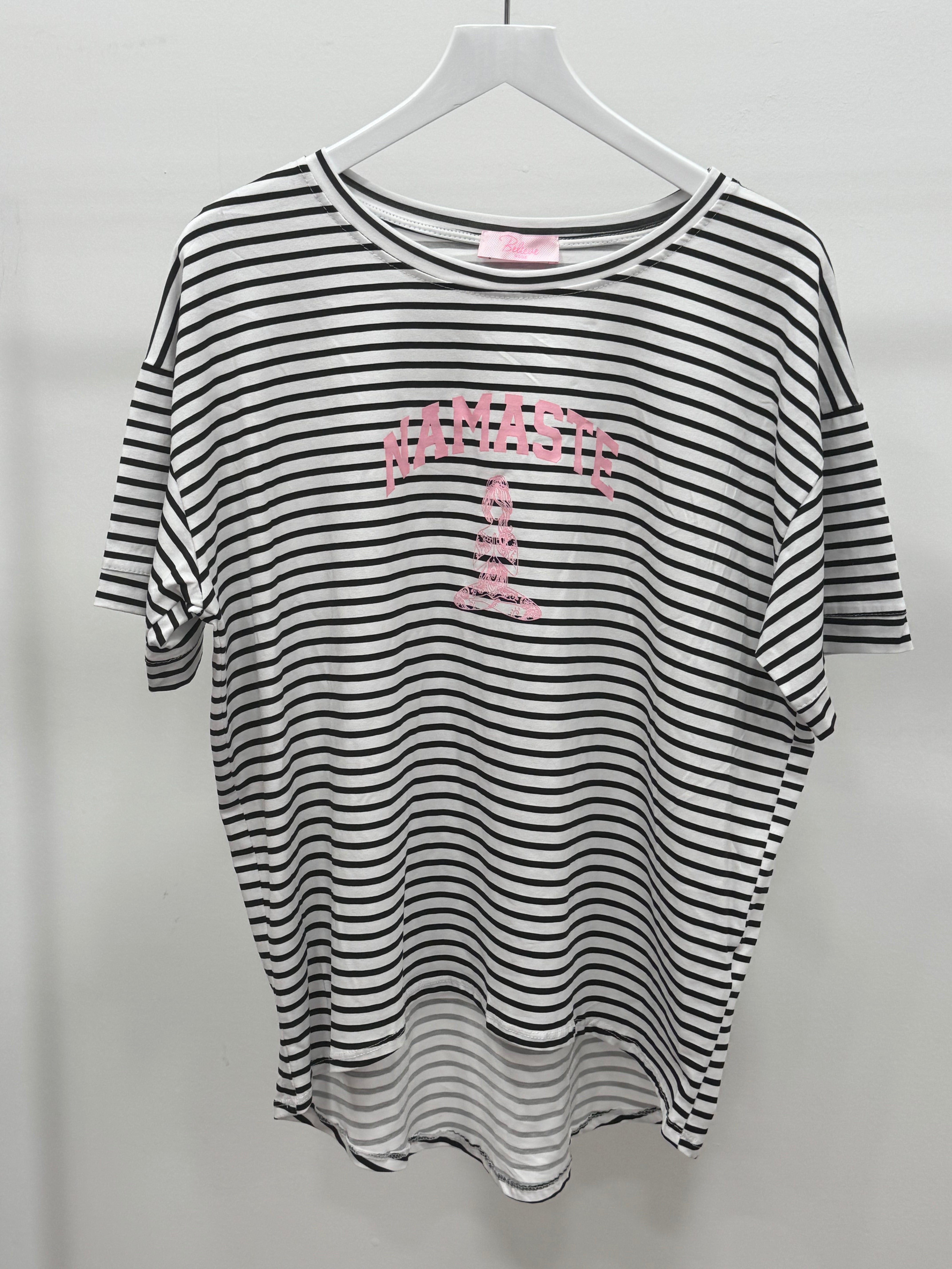 T-Shirt Namaste Stripe