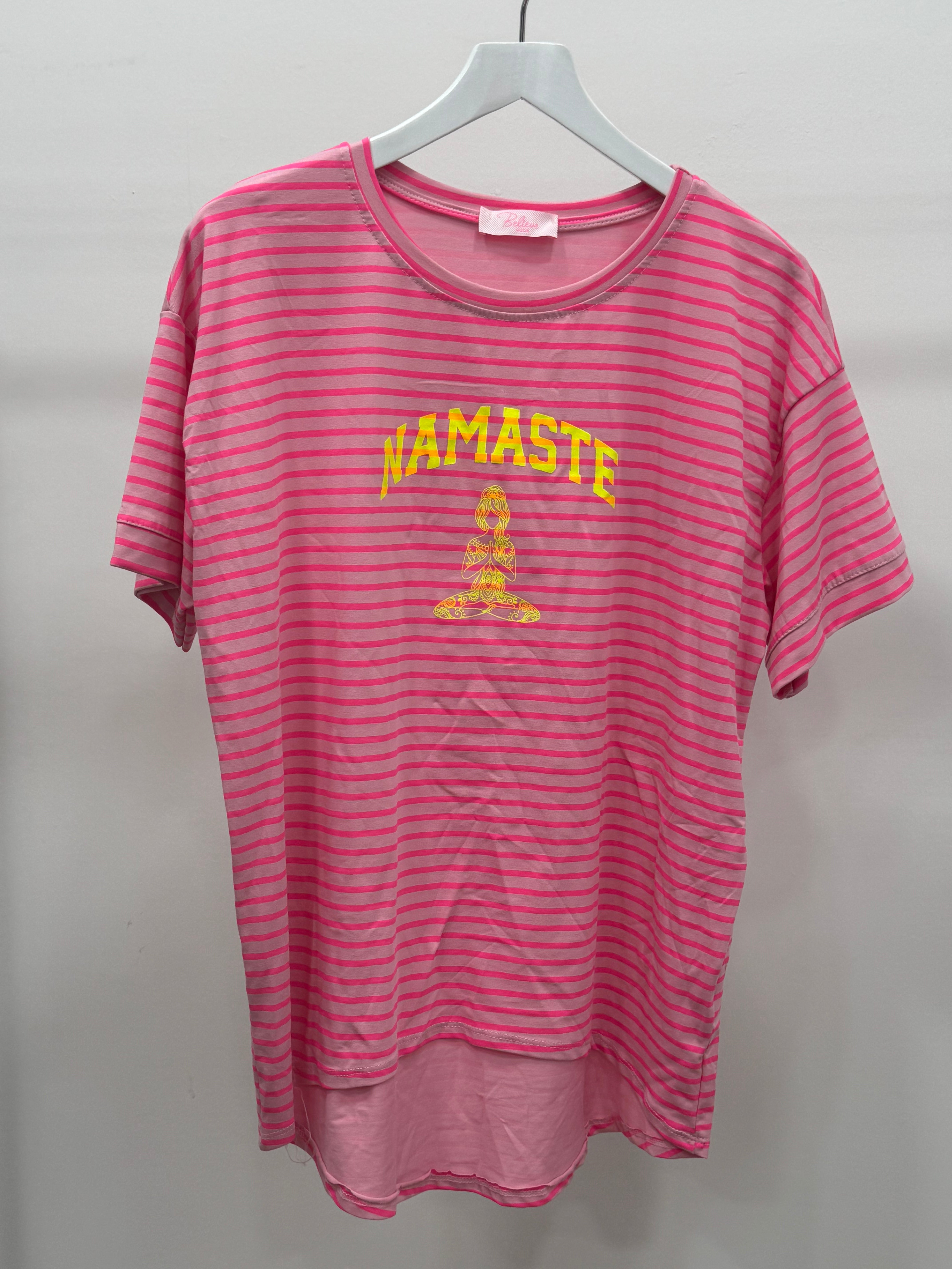 T-Shirt Namaste Stripe