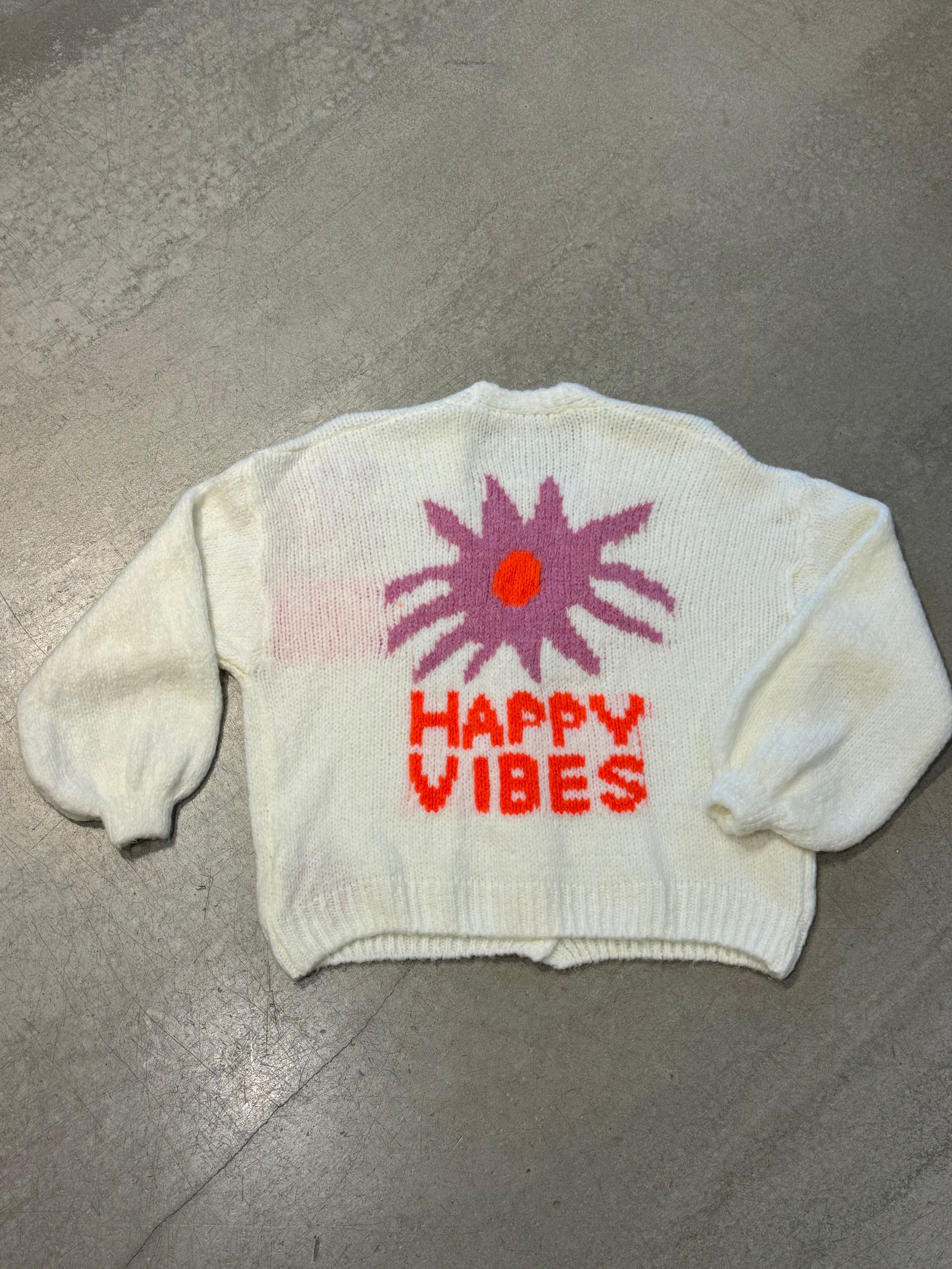 Jacke Strick Happy Vibes