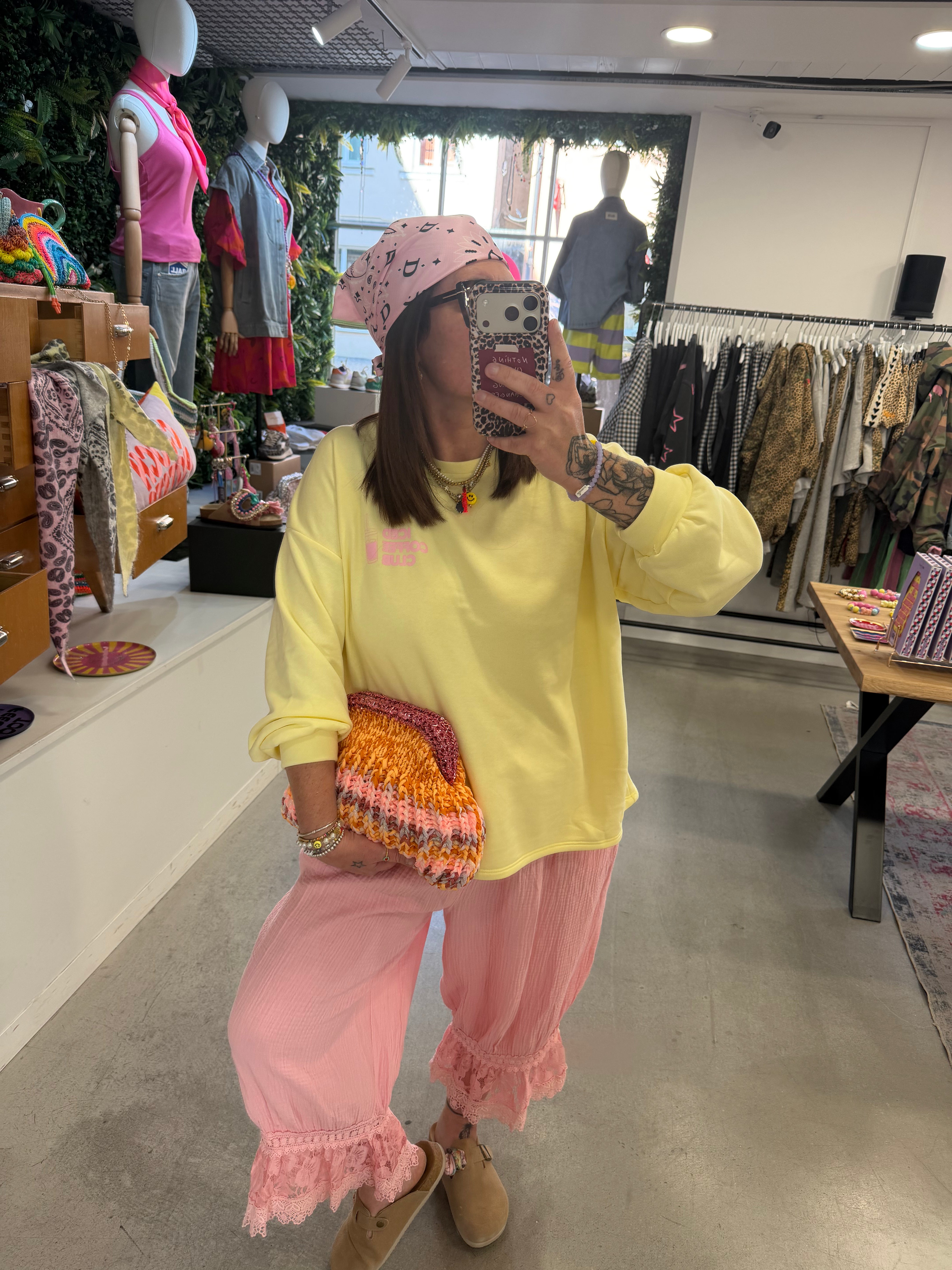 Longsleeve Coffee Club yellow