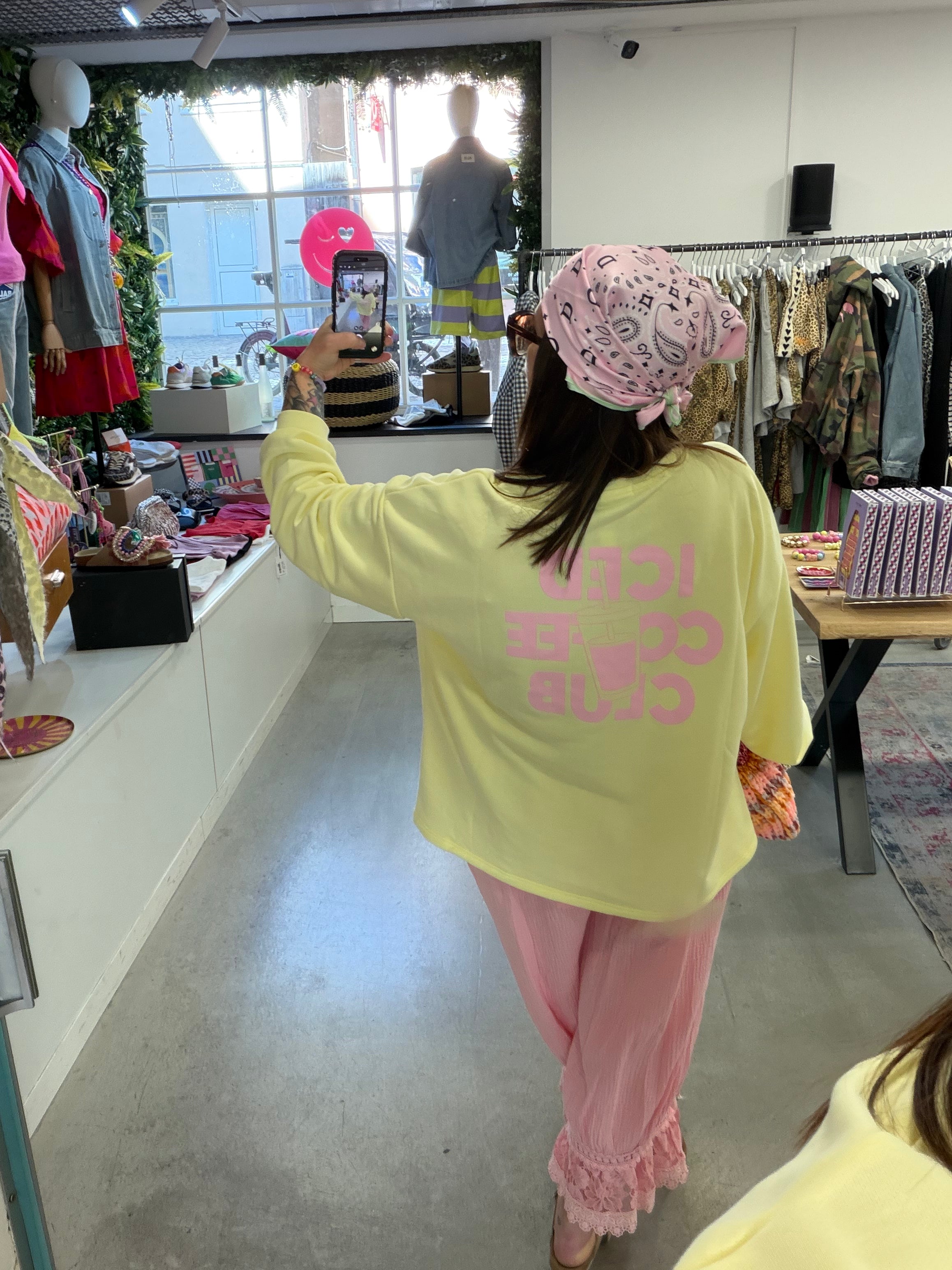 Longsleeve Coffee Club yellow
