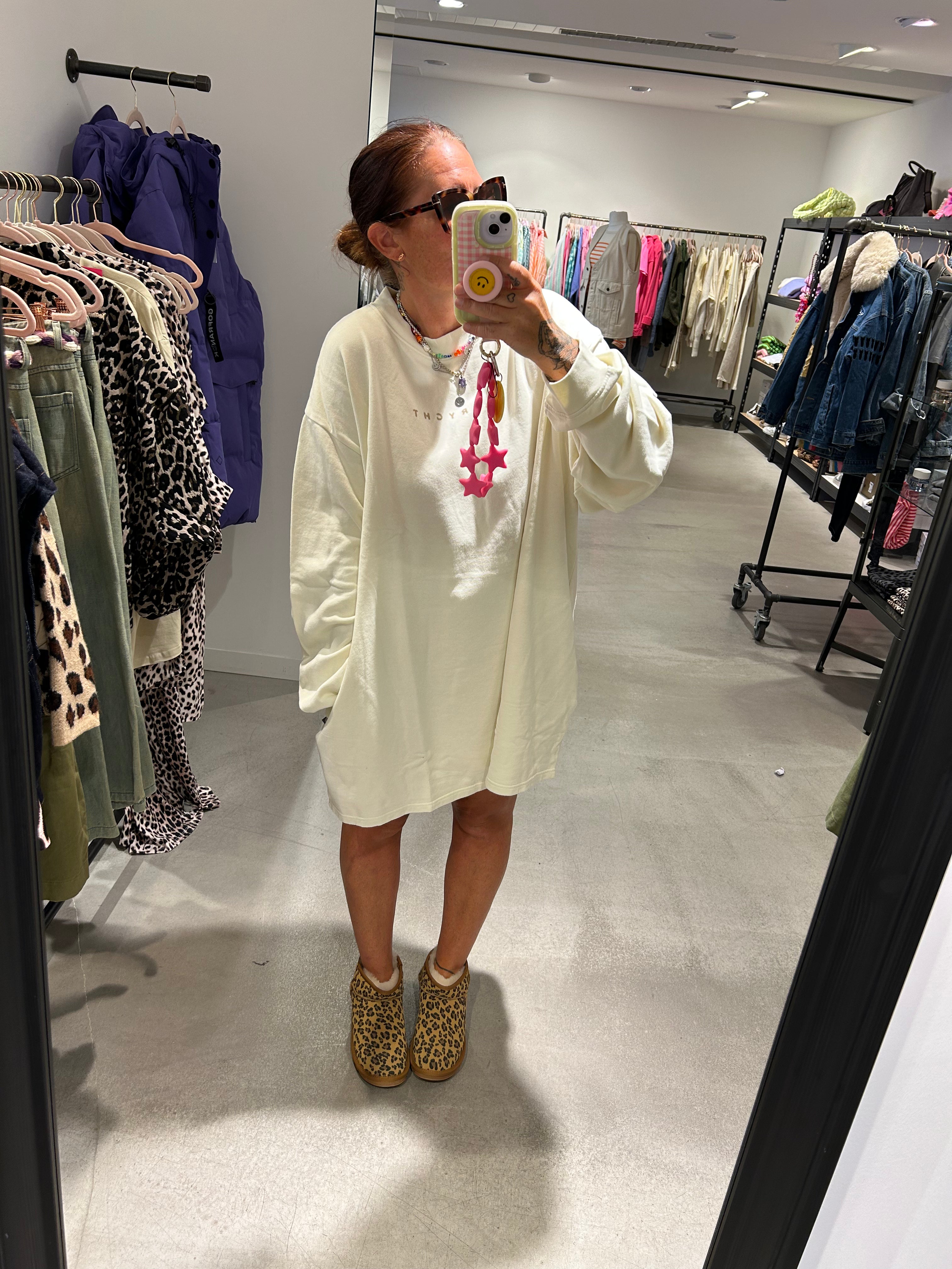 Kleid Outryght Tee Dress Smiley