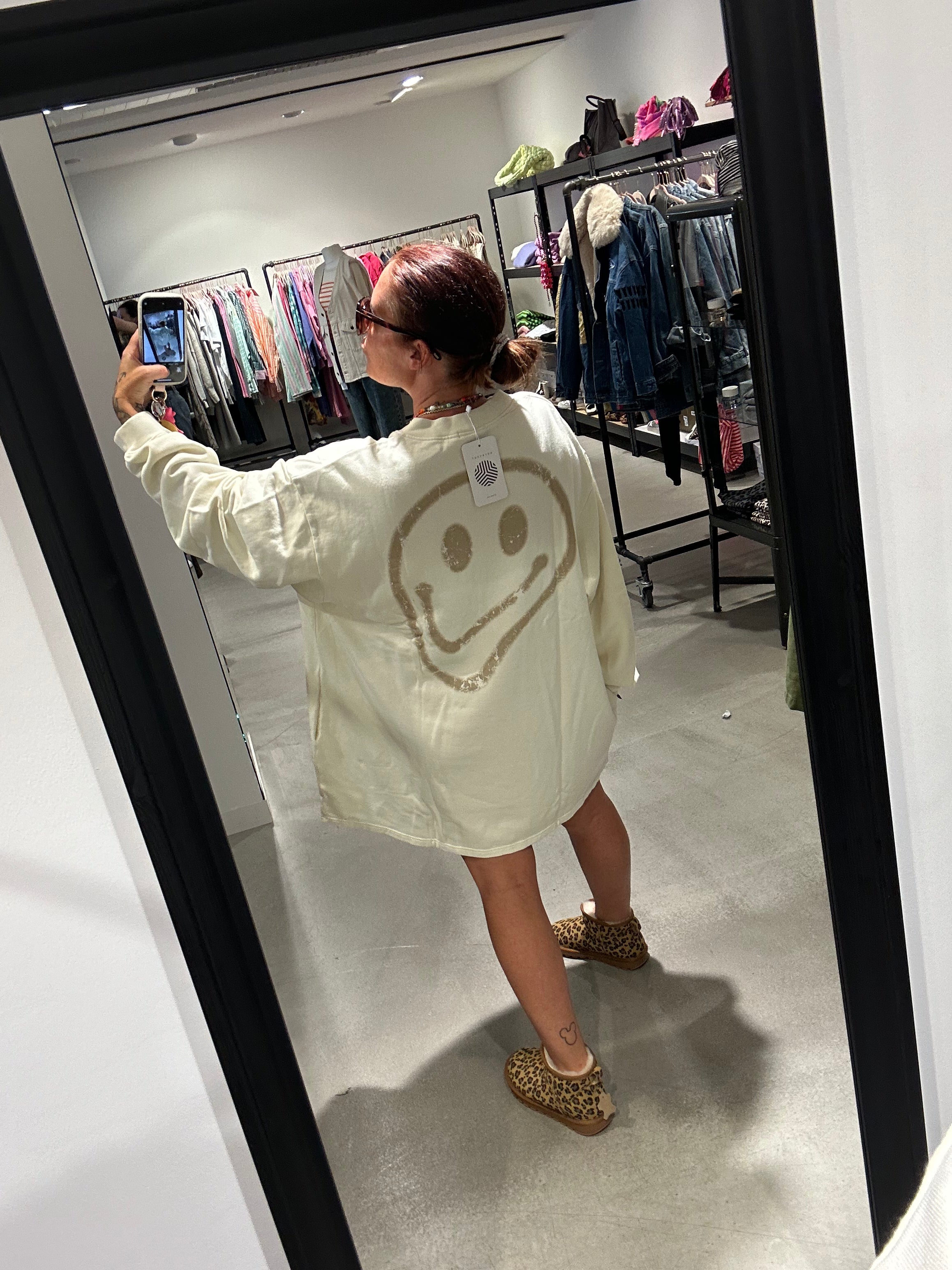 Kleid Outryght Tee Dress Smiley