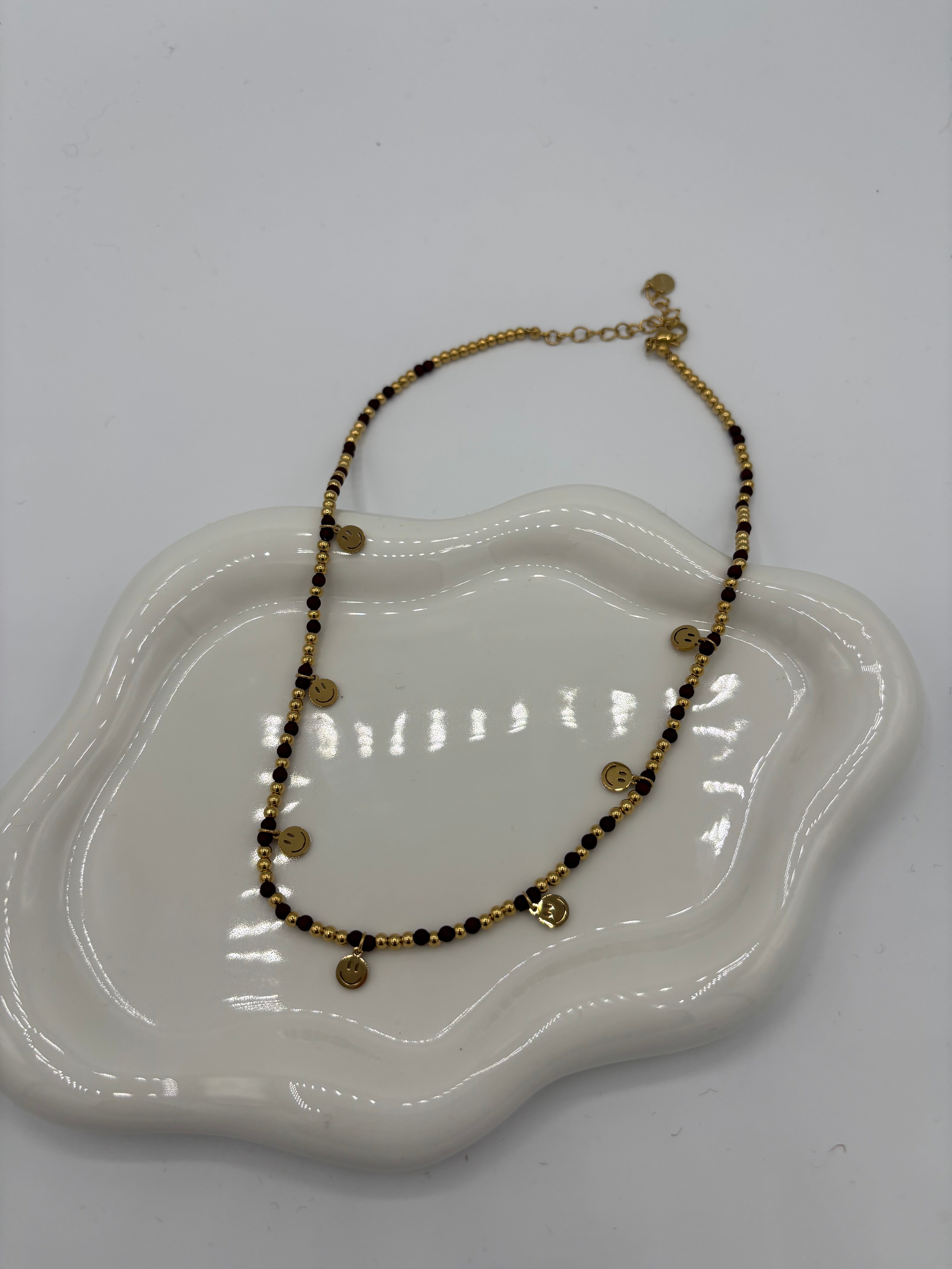 Kette Smiley Bordeaux Multi