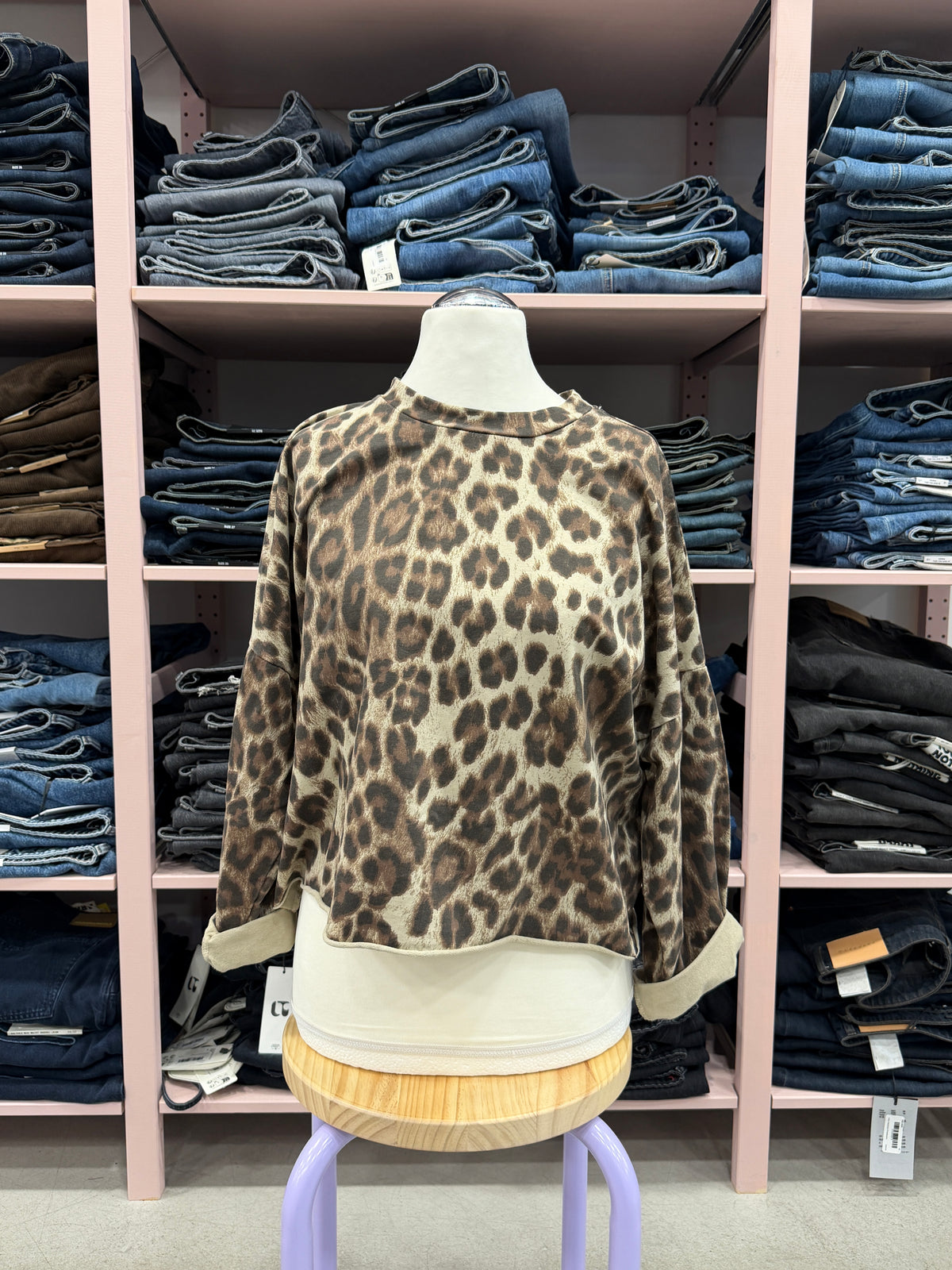 Pullover Leo Cropped