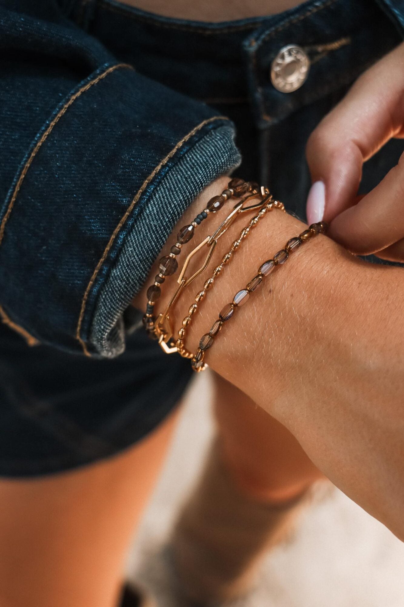Label KIKI Bones bracelet gold