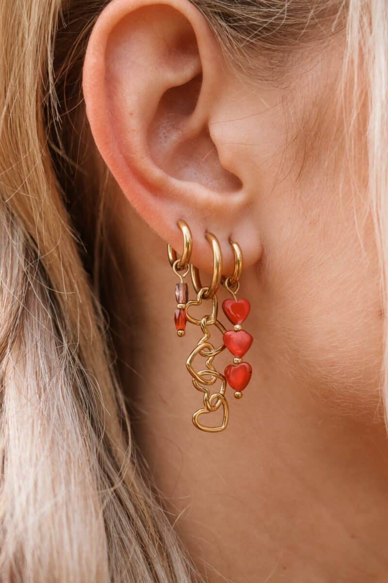 KIKI Connected hearts hoop
