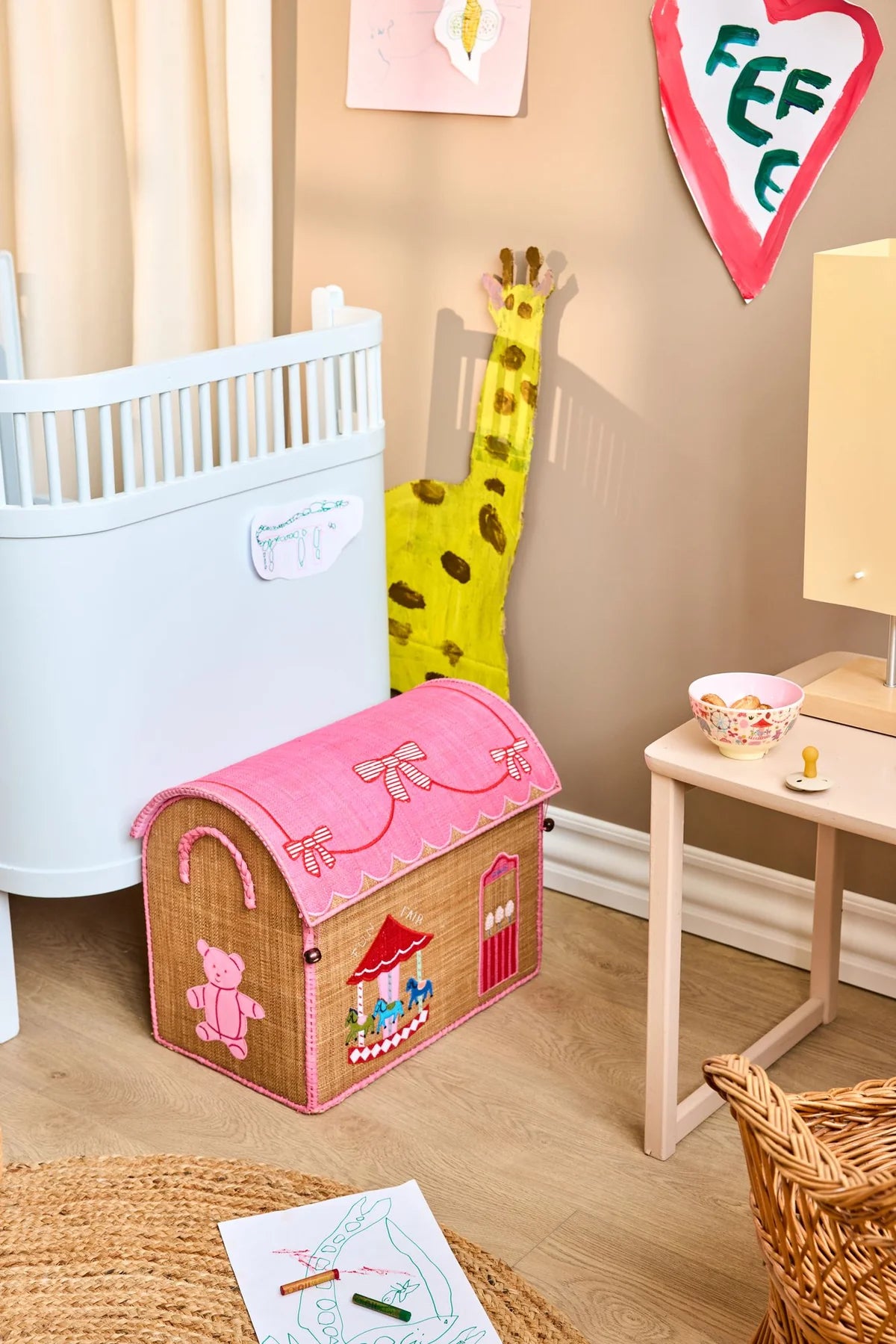 Rice Mittelgroße Raffia Aufbewahrungshaus Fun Fair