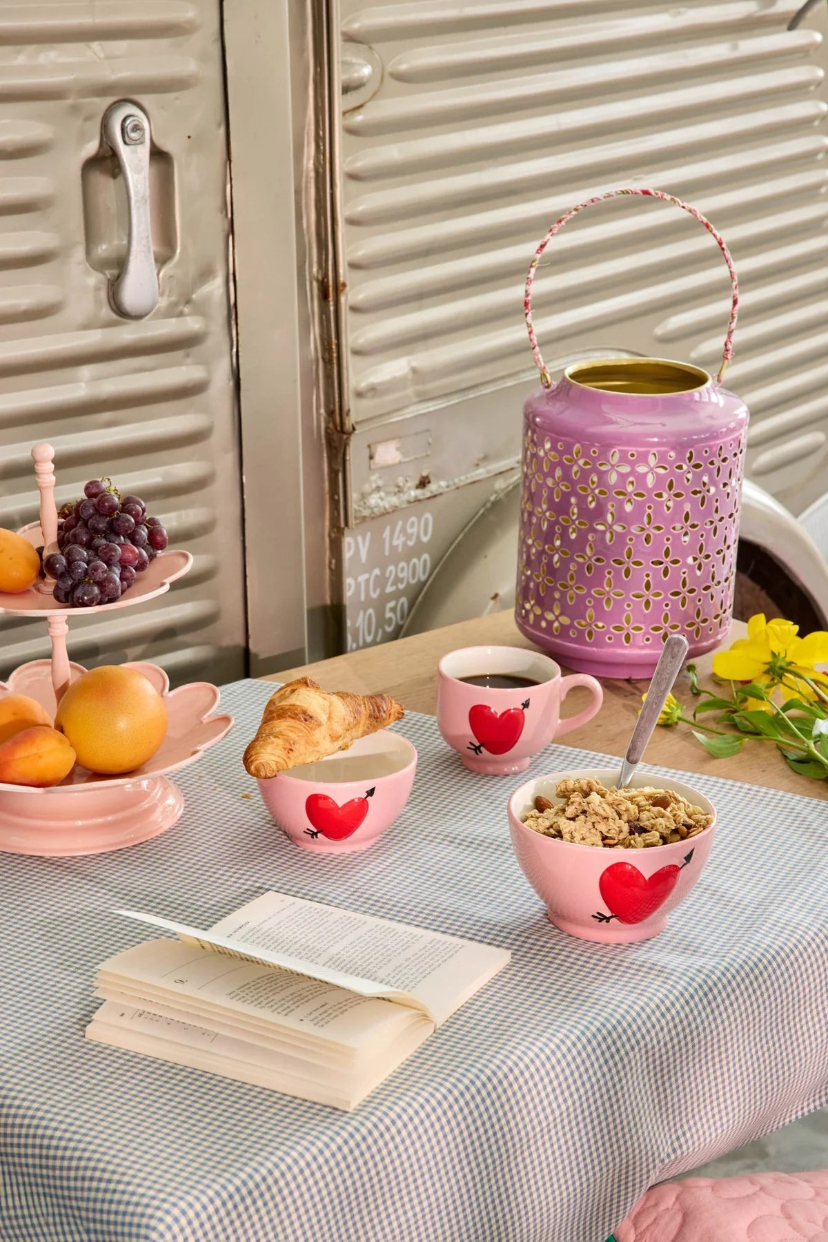 RICE Keramikschüssel Heart Design