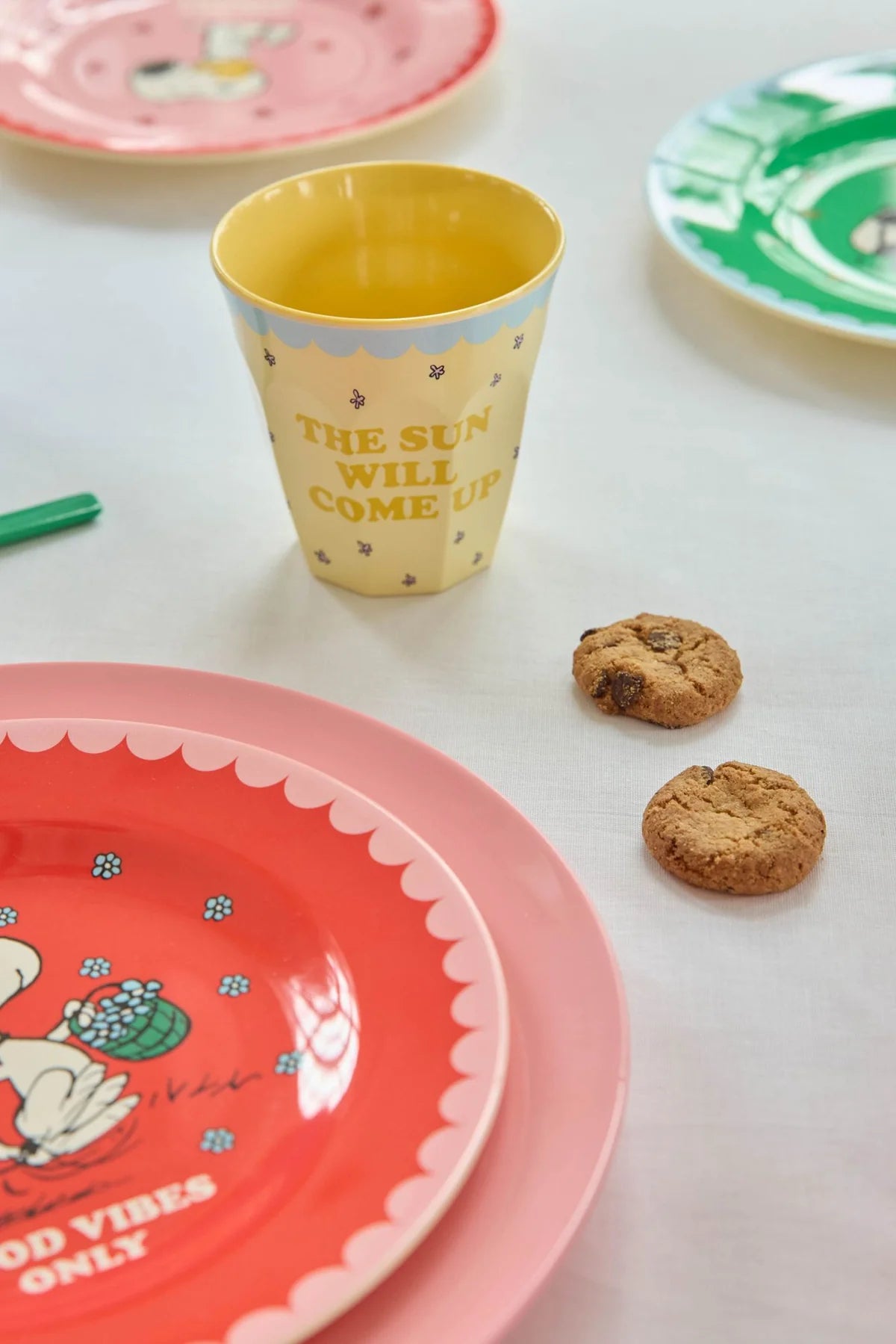 Rice Mittelgroße Becher - Crème - Snoopy Print