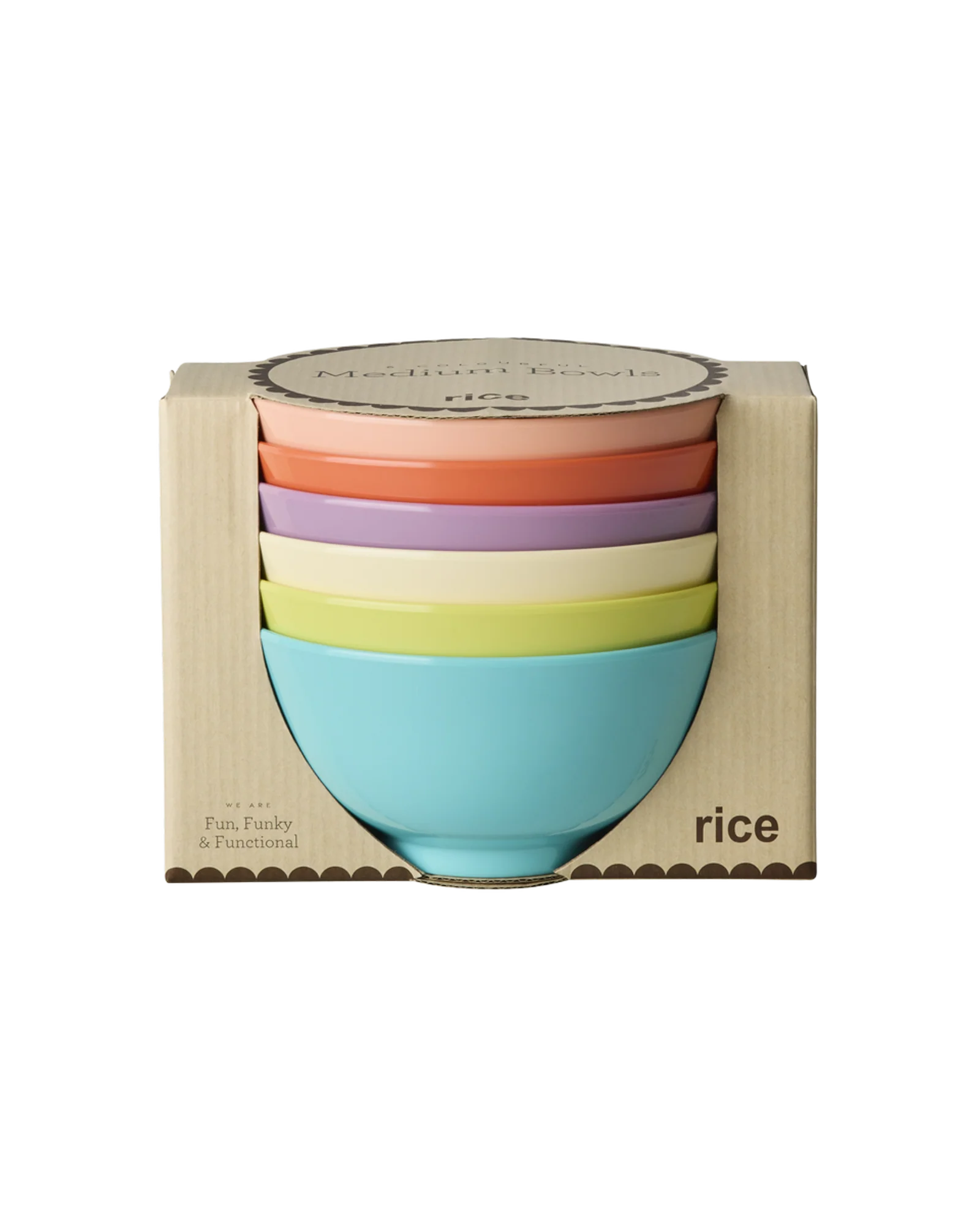 Rice Mittelgroße Schüssel 6er Pack