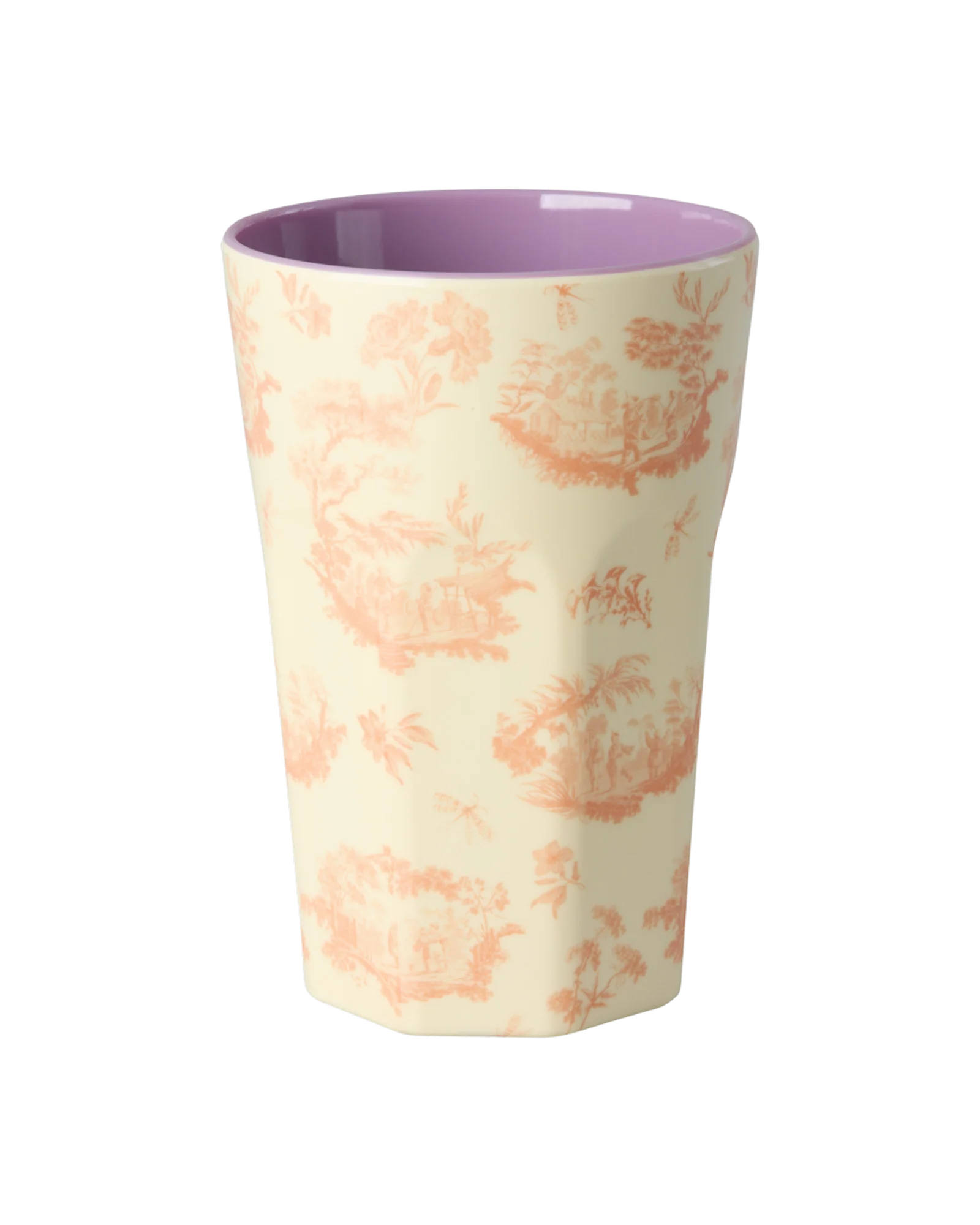 Rice Großer Becher - Crème - Toile de rice Print