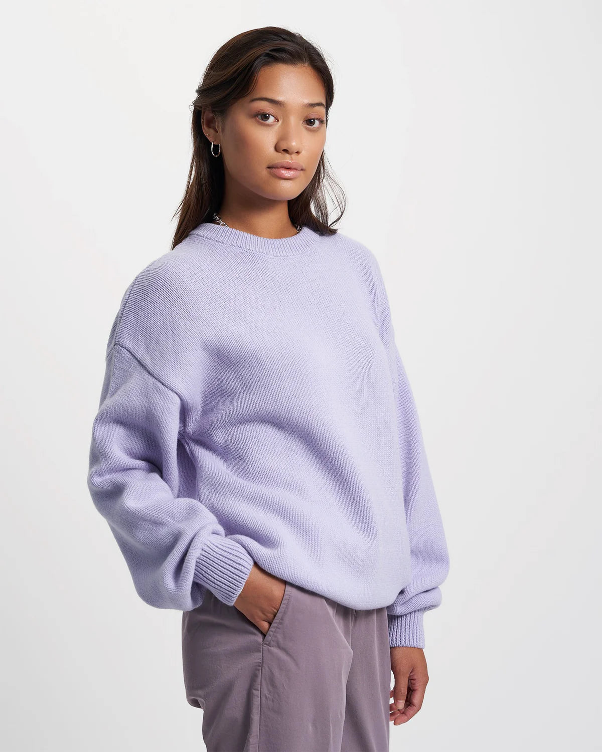 COLORFUL STANDARD Oversized Pullover Lava Grey