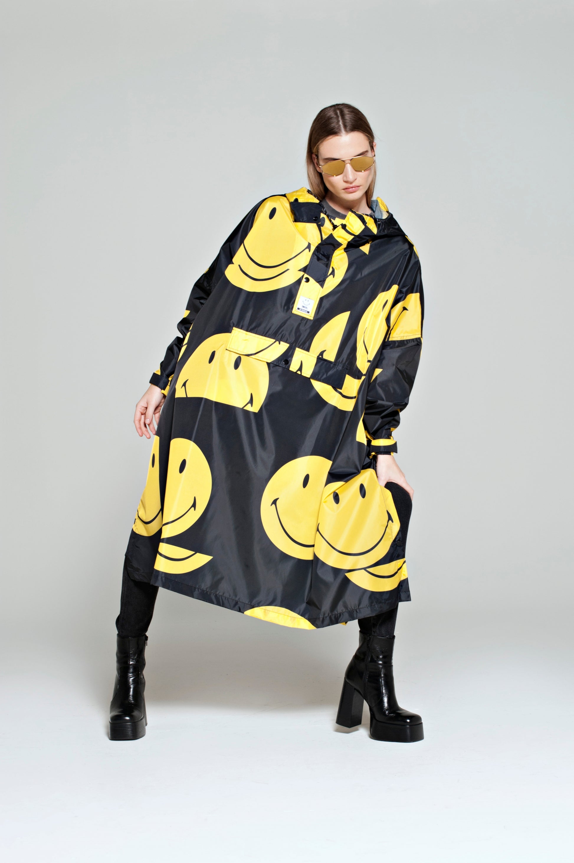 RainKiss Poncho Smiley Gelb