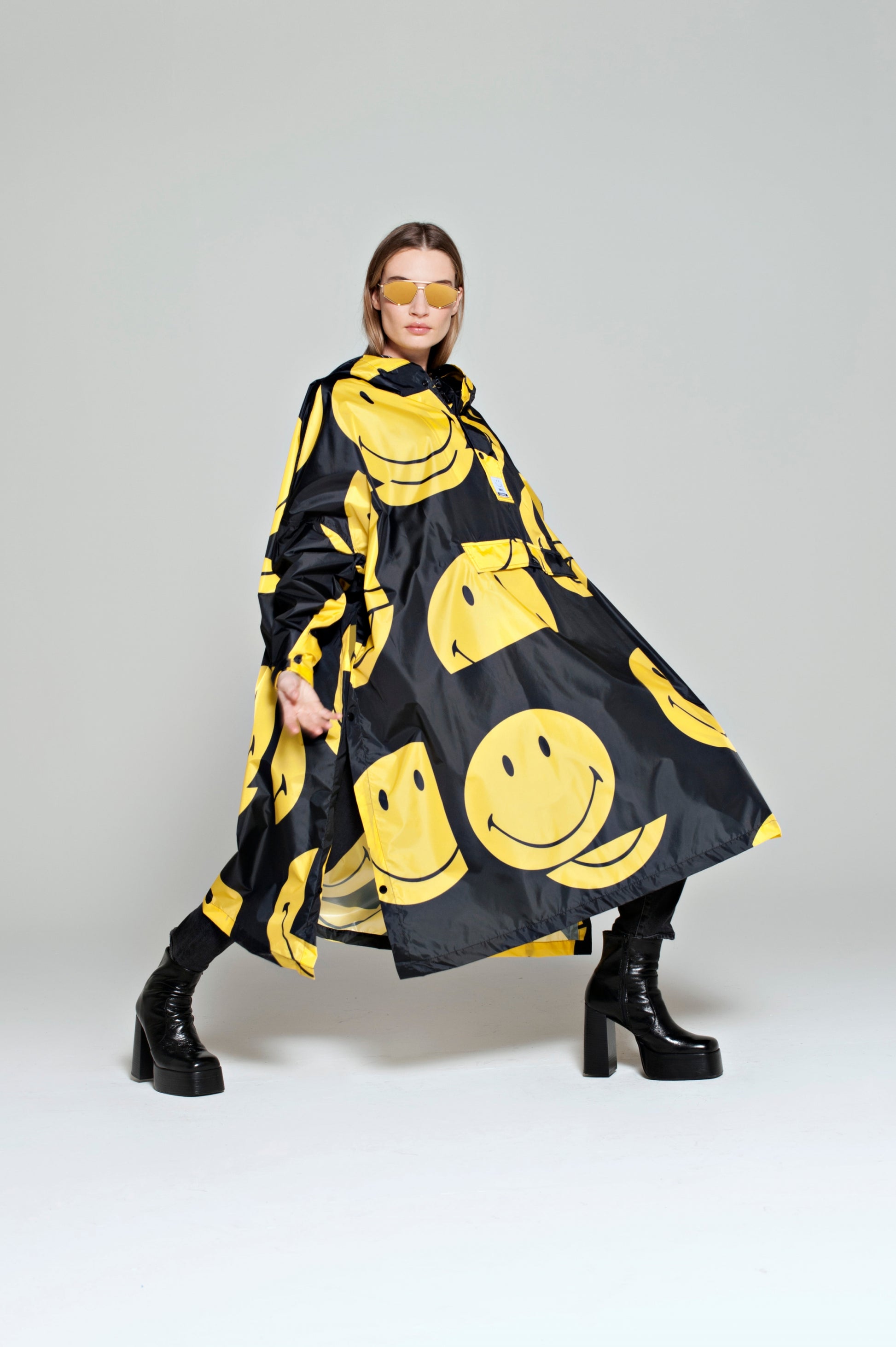 RainKiss Poncho Smiley Gelb