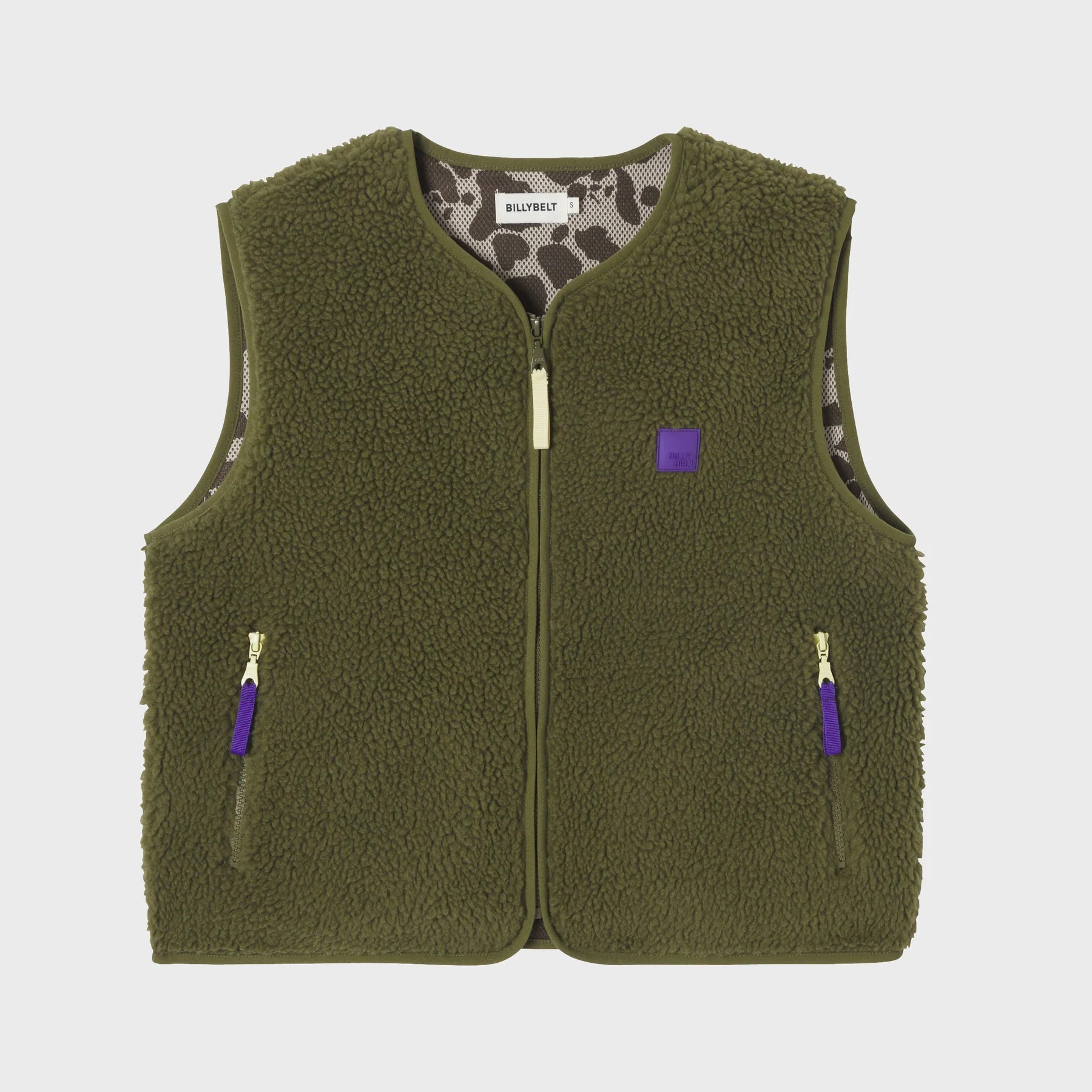 Weste Zip green