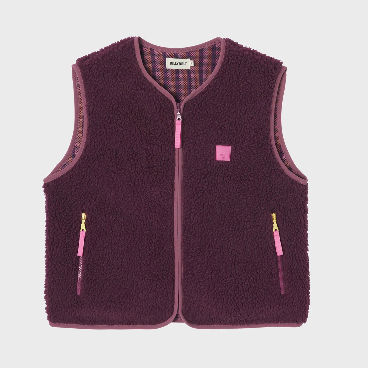 Weste Zip plum