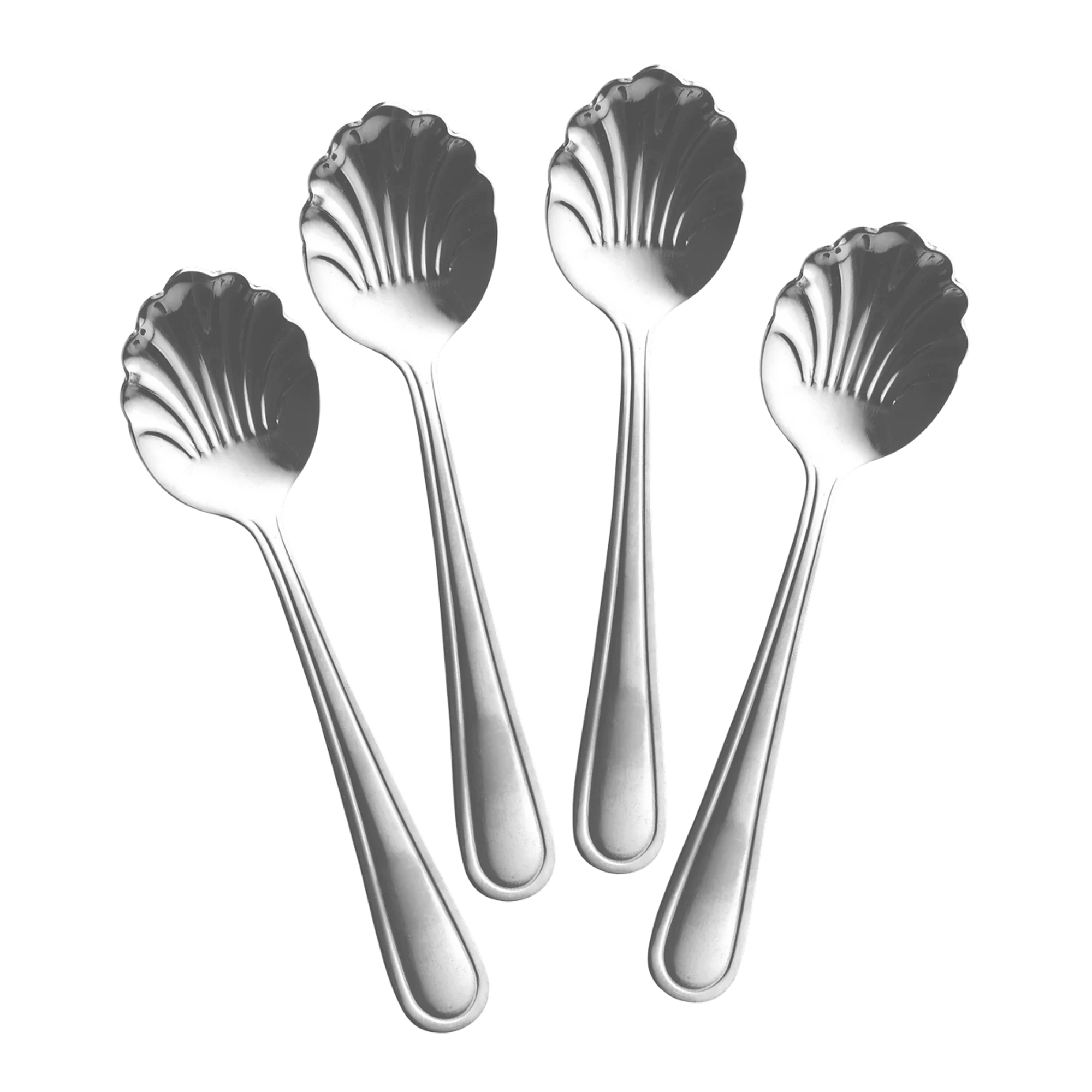 Rice Teelöffel 4er Set Silber