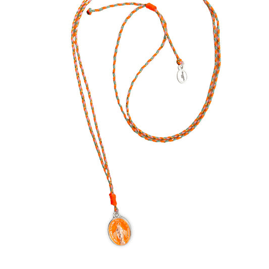 Escapulario Stringkette mit Madonnamedaillon