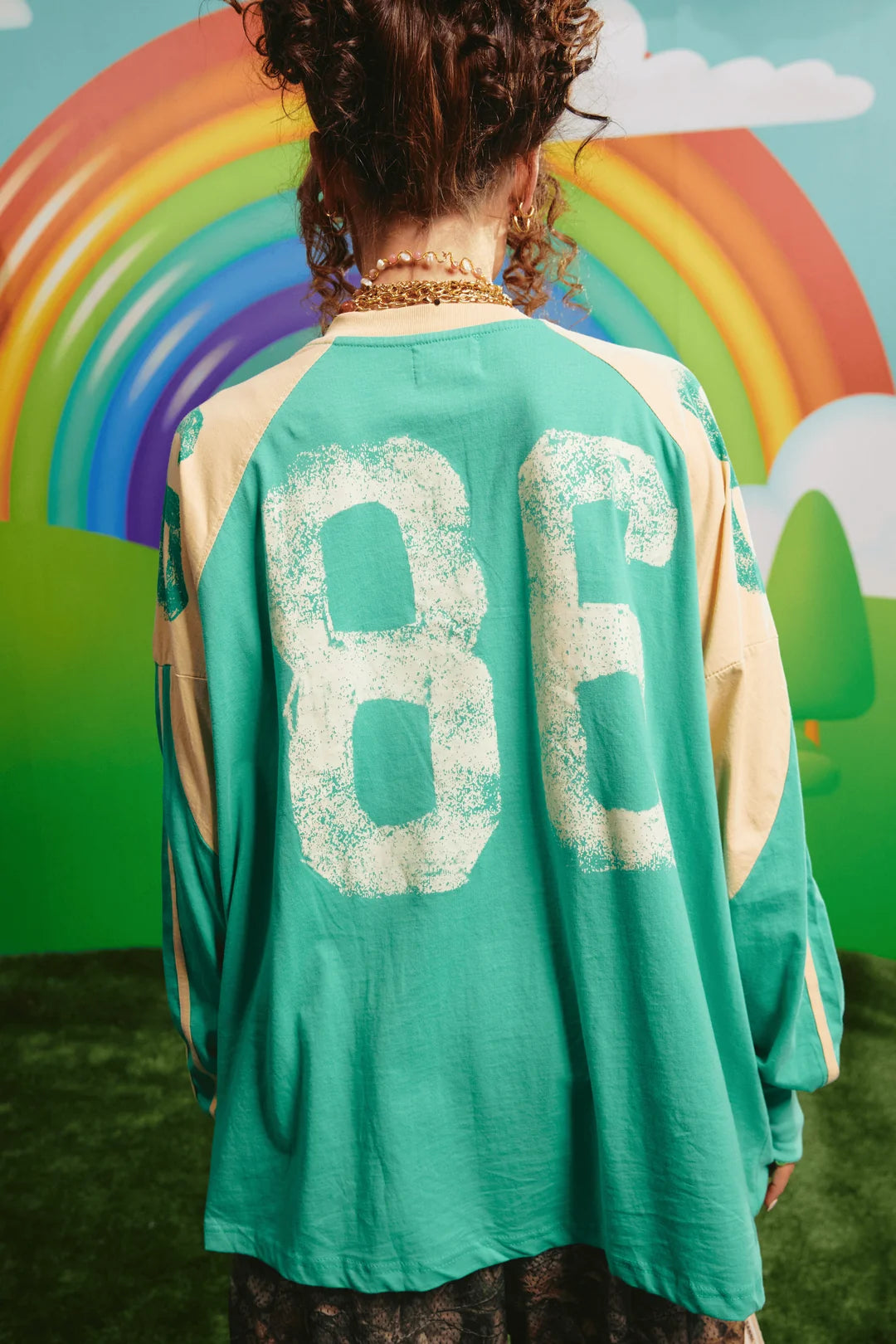 Sabbi HUMAN LONG SLEEVE TEE - GREEN
